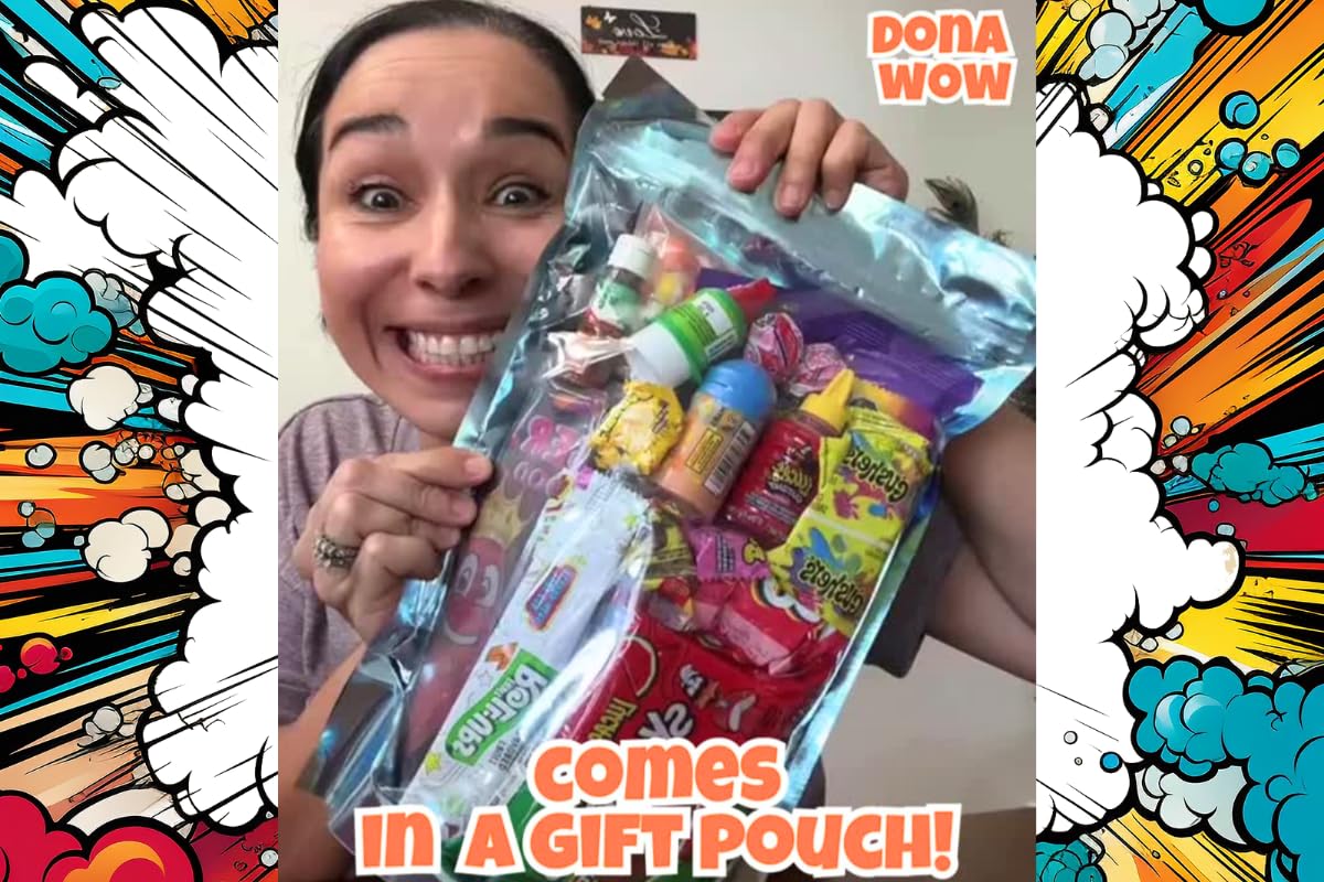 Blue Raspberry Pickle Kit With Takis-Mexican Candy Gift Box From Tiktok Fruit Rollup, Lucas Gusano Chamoy, Lucas Swinkles Salsagheti, Gushers, Mango Candy Powder-Tiktok Trend Item by Food Crush