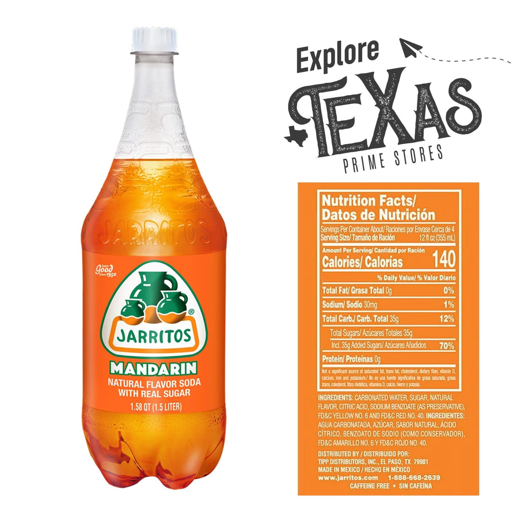 Jarritos 5-Pack of Lime Mexican Soft Drink Plastic Bottle 50.7 fl oz (1.5 lt) Made with 100% Natural Sugar