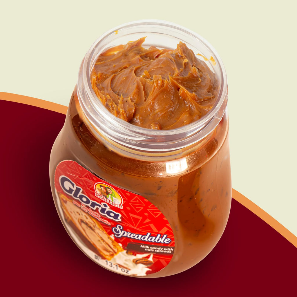 Gloria Spreadable Dulce de Leche Milk Candy with Nuts – Arequipe, Caramel Sauce Cajeta Mexicana- , Mexican Candy | Perfect for Pancakes, Waffles, Bread, and Desserts | Spreadable Snack (13.1 Oz 1 Pack)