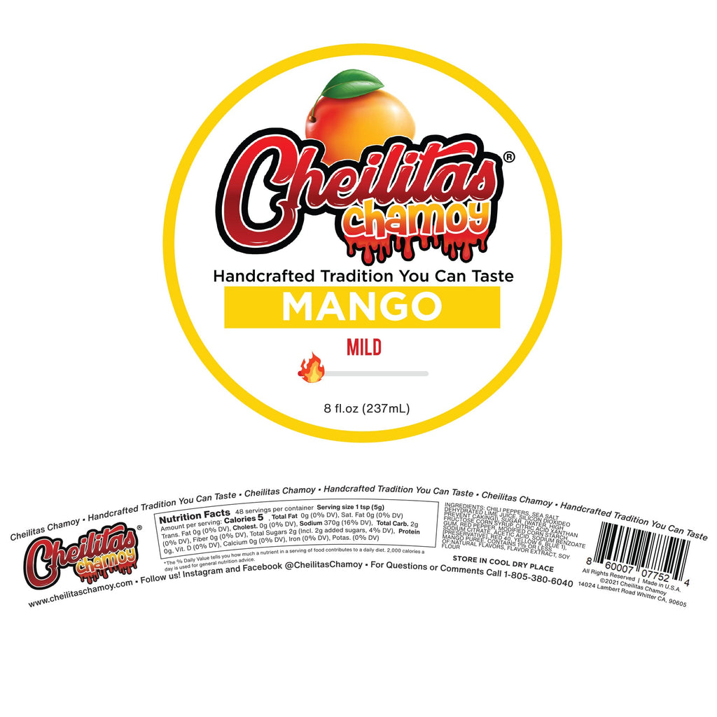 Cheilitas Chamoy Mexican Rim Candy Dip Paste 8 oz | Hand Crafted for Drinks, Cocktails, Micheladas, Beer and More (Tamarind)