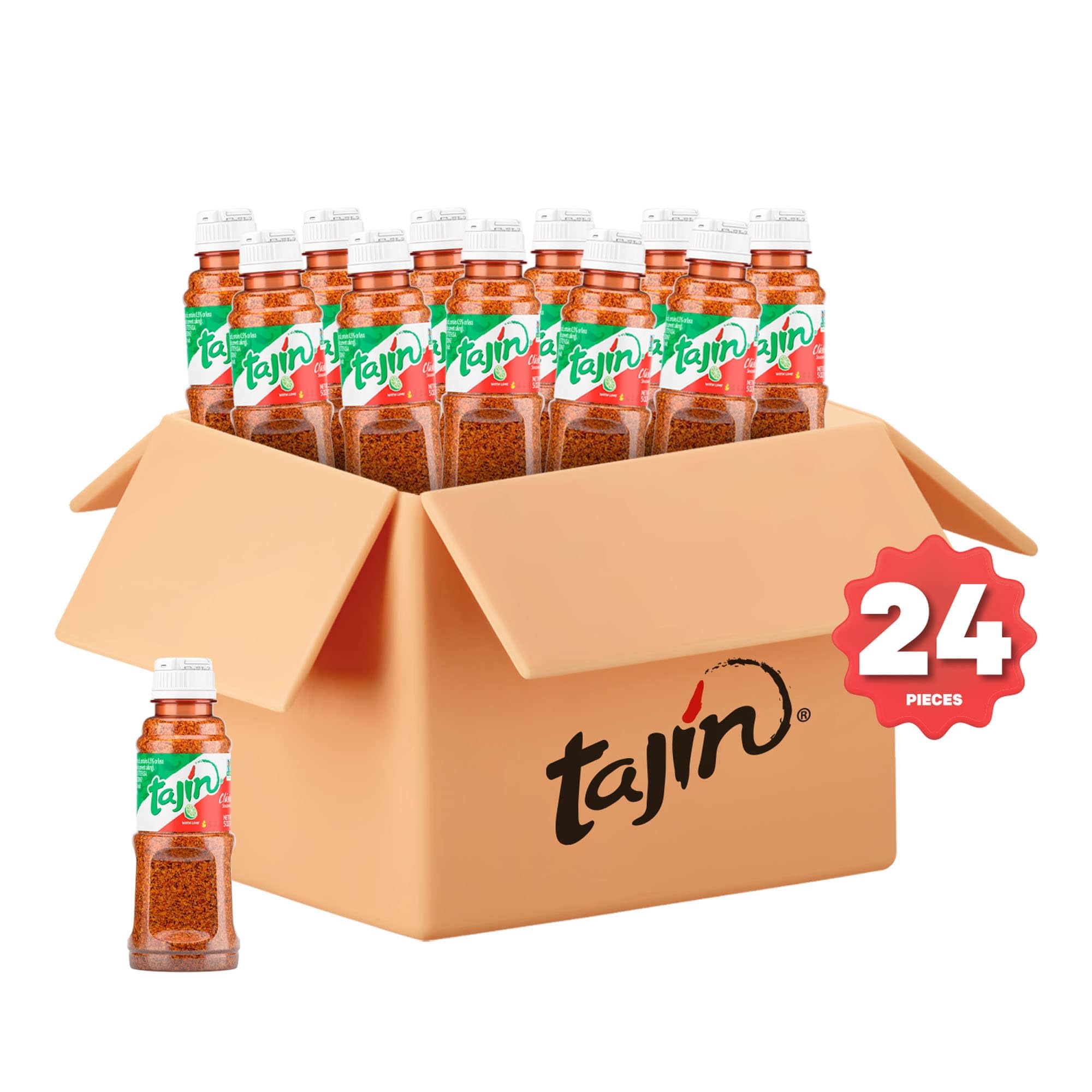 Tajin Clásico Seasoning Authentic Mexican Chili Lime Spice Blend for Fruit, Snacks, Tacos and Cocktails, Gluten-Free Zesty Flavor Enhancer 14 oz (Pack of 2)