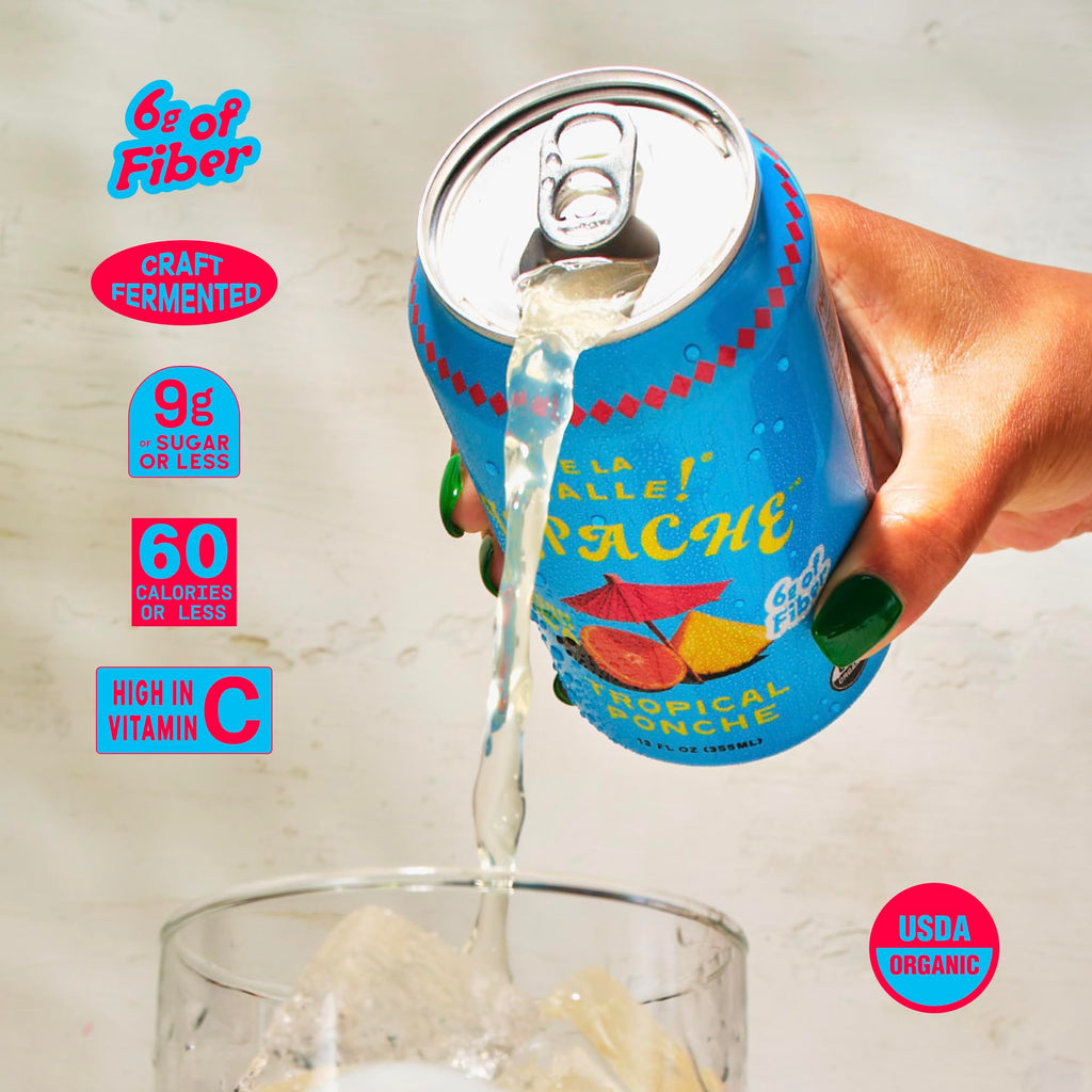 De La Calle Tepache - Mixta Variety Pack - Modern Mexican Soda - Craft Fermented Pineapple Sparkling Beverage - Certified Organic, Non-Alcoholic, Healthy Soda, Low Sugar, Low Calorie, Non-GMO