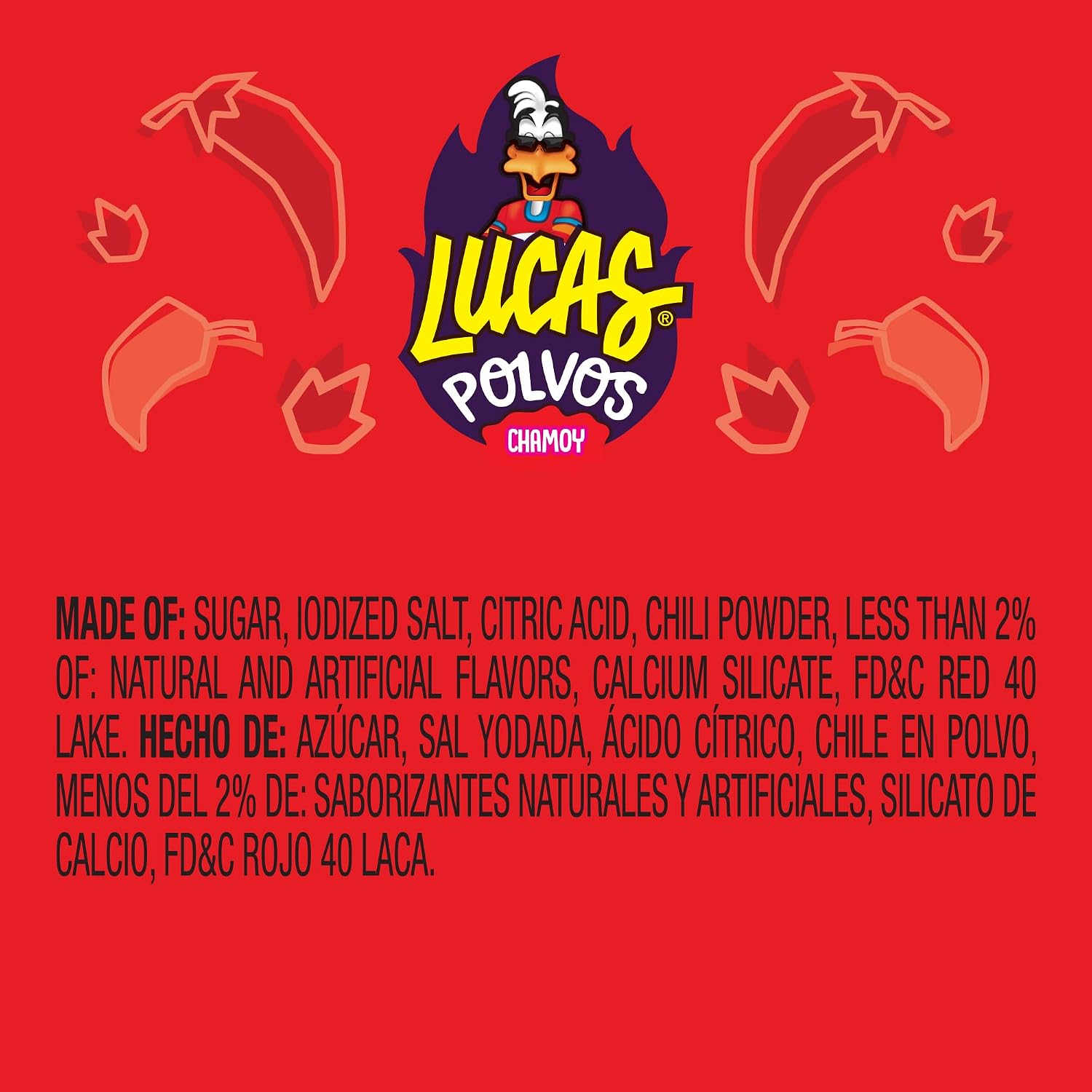 Lucas Powder Chamoy Flavored Candy, 0.71oz - 10 Pieces Pack for Treats, Fruit, Parties, Piñatas – Perfect treat for Easter Baskets