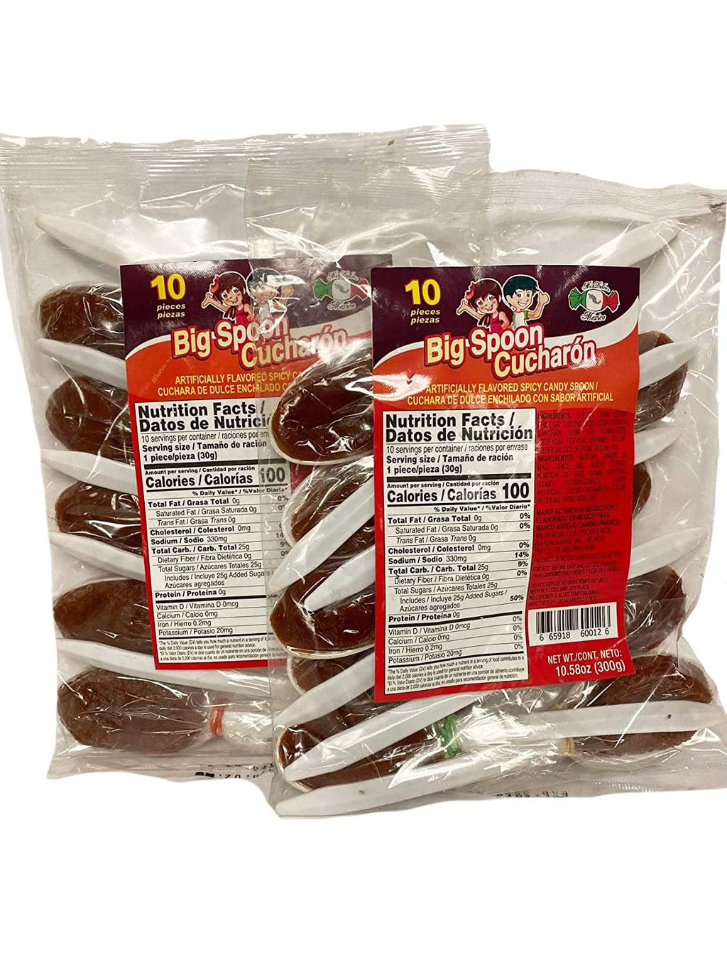 MDM BIG SPOON CUCHARON SPICY SOFT CANDY 2 BAGS 21OZ
