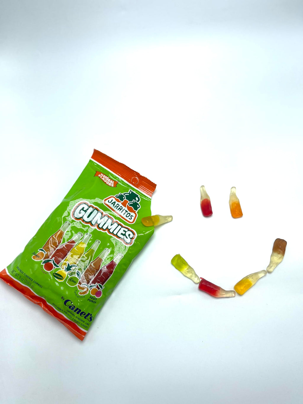 Canel’s Jarritos Gummies Candy – 8 oz Bag – Mixed Fruit Flavors – Vegan Mexican Gummy Treats
