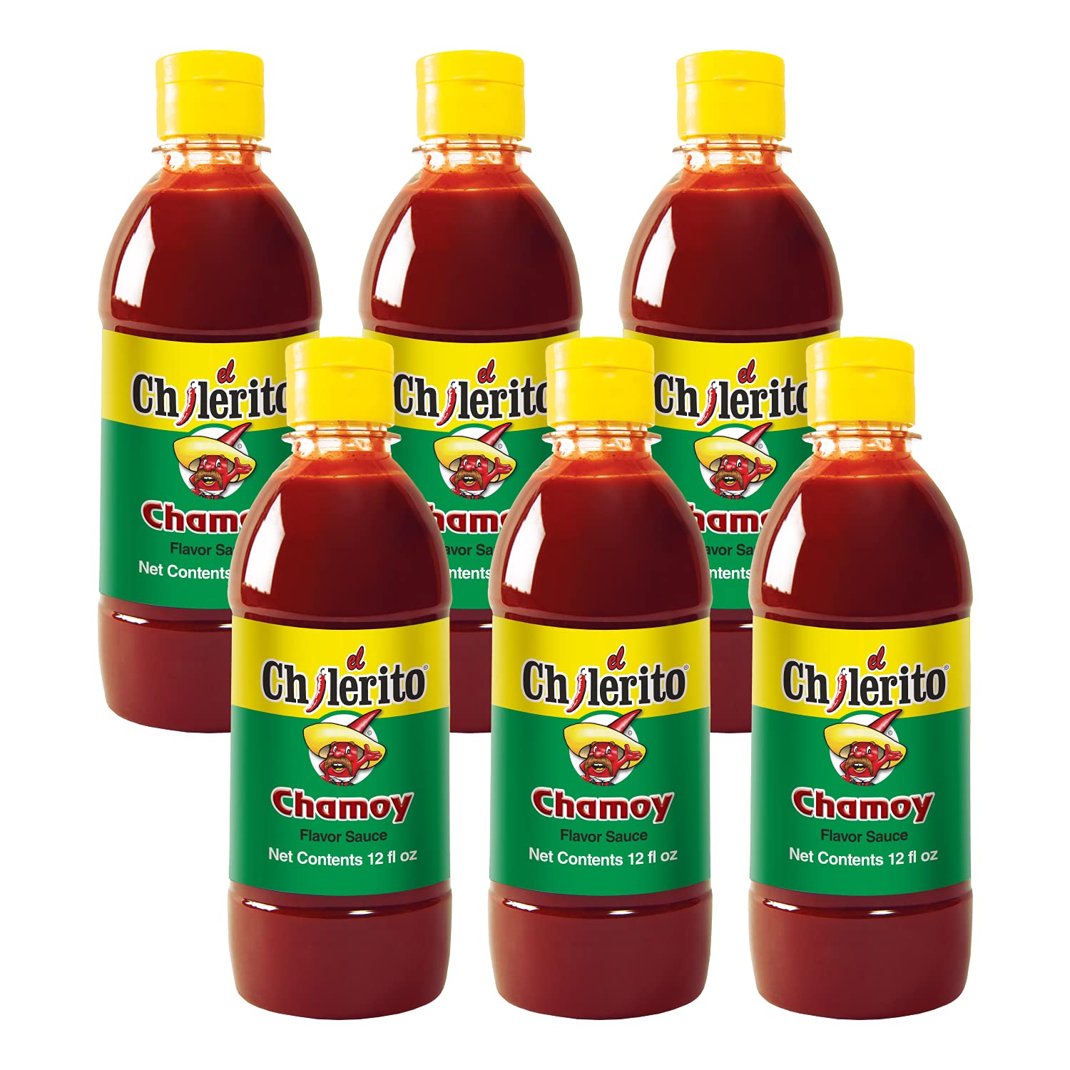 6 Pack EL CHILERITO Sauce Chamoy Flavor 355ml/ 12 Fl. Oz - Mexican Foods - Excellent For Garnishing Fruits And Snacks - Mexican Flavor - To Share With Friends And Family - Kosher - Natural Ingredients - Chili – Chamoy