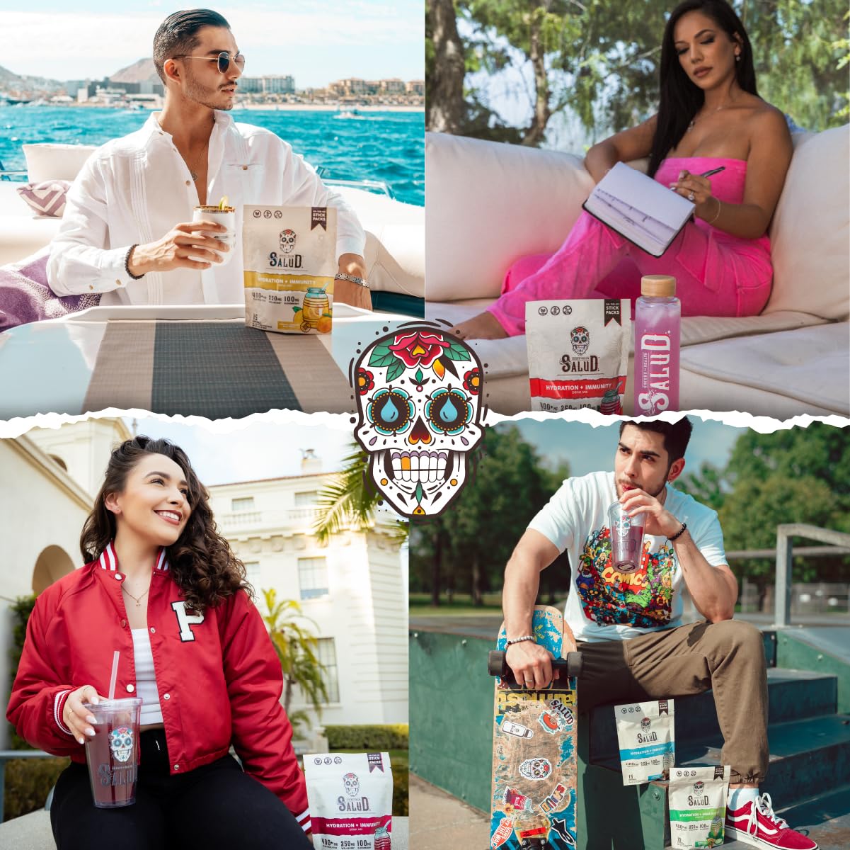 Salud x Jarritos 2-in-1 Hydration Packets + Immunity Electrolytes Powder, Guava - Agua Fresca Drink Mix, Elderberry, Dairy & Soy Free, Non-GMO, Gluten Free, Vegan, 1g Sugar (15 Servings)