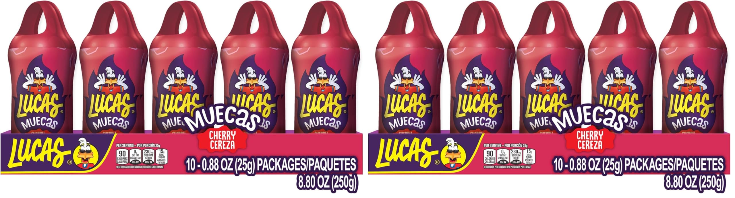 Lucas Muecas Cherry Flavor Lollipop With Chili Powder, 8.8 Ounce Perfect Treat