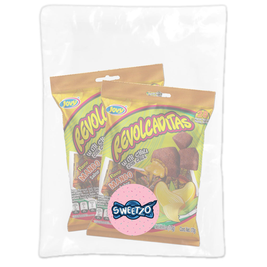 Sweetzo - Sweet and Spicy Hard Candies Covered in Chili Powder, Watermelon Flavored Individually Wrapped Mexican Candies for Sharing, Pinatas or Goody Bag Fillers, 6 ounce Bags, Pack of 2 (Watermelon)