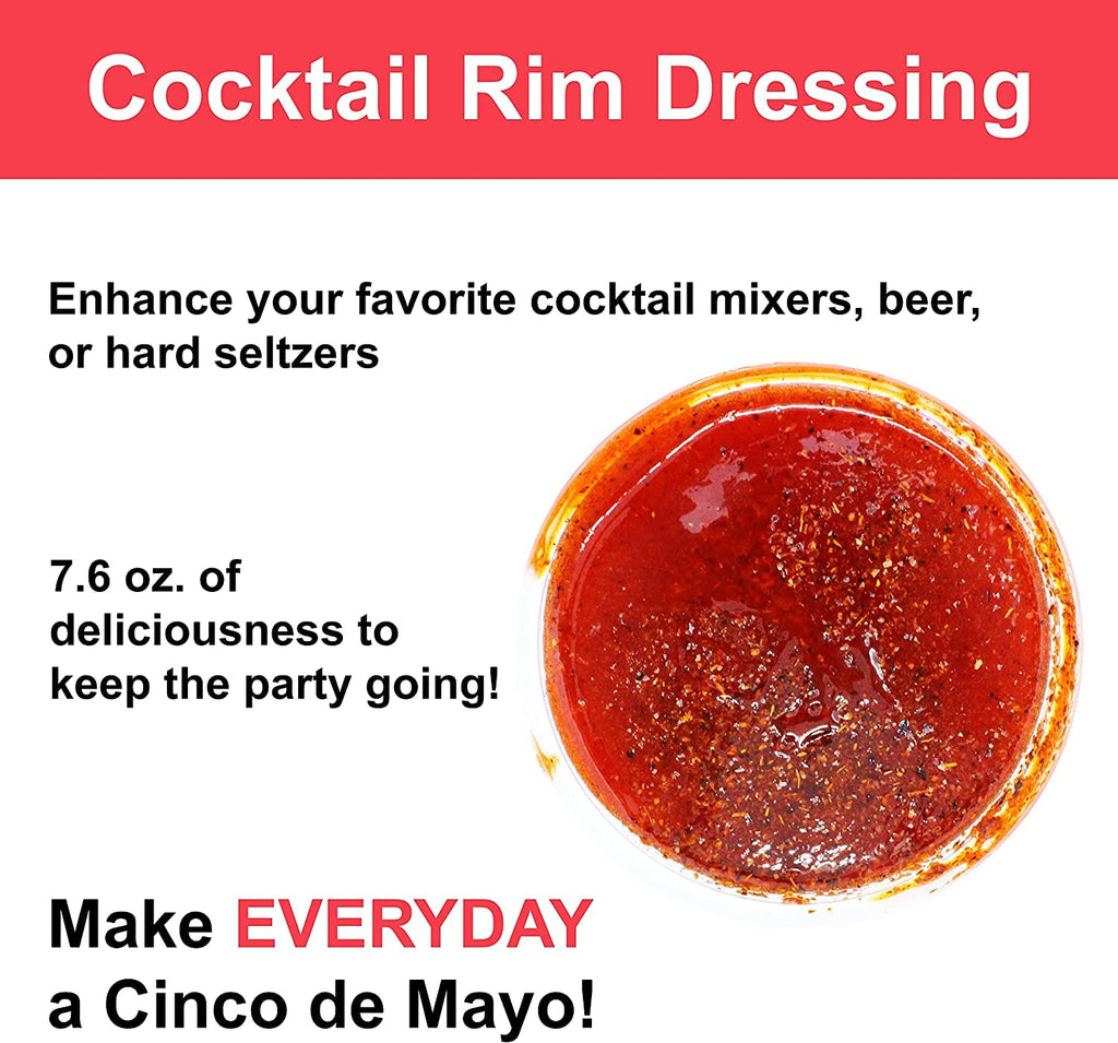 Cinco de Mayo Chamoy Rim Dip Cocktail Rim Dressing (1 x 7.6 oz. Container)