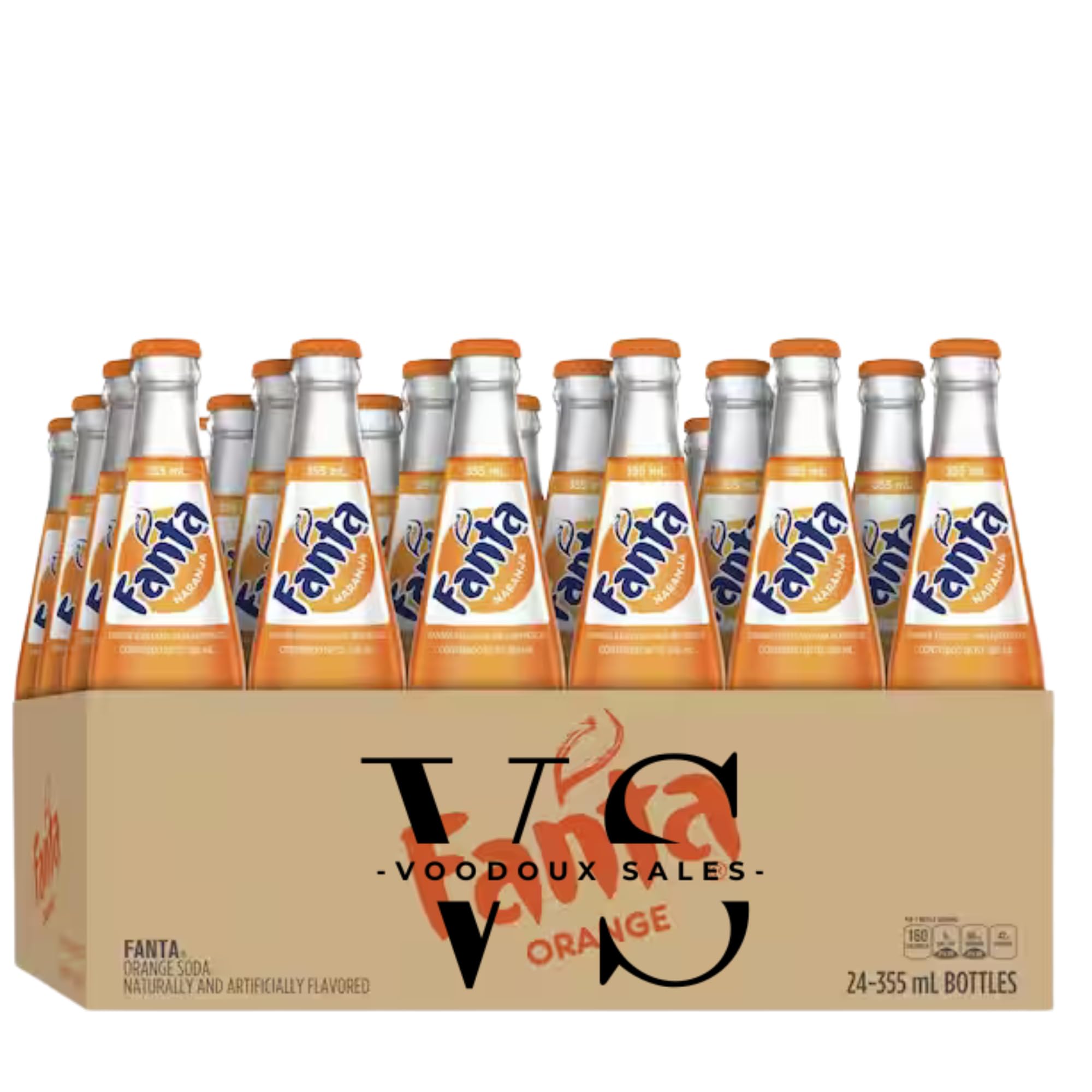 Fanta 12 Pack - Mexican Glass Soda - In Voodoux Sales Package