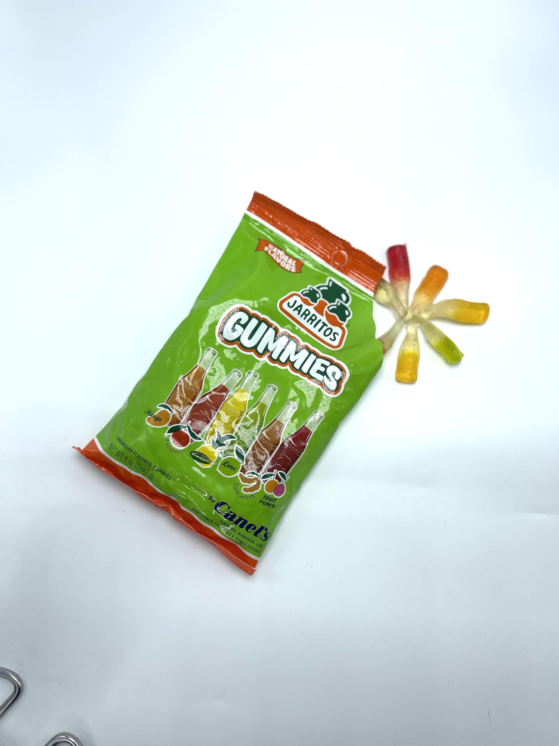 Canel’s Jarritos Gummies Candy – 8 oz Bag – Mixed Fruit Flavors – Vegan Mexican Gummy Treats