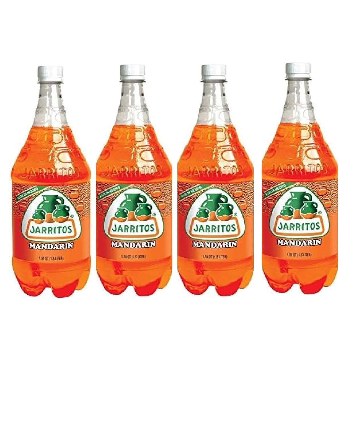 Generic Jarritos Mandarin Drink plastic Bottle 1.5 L (Pack of 4)