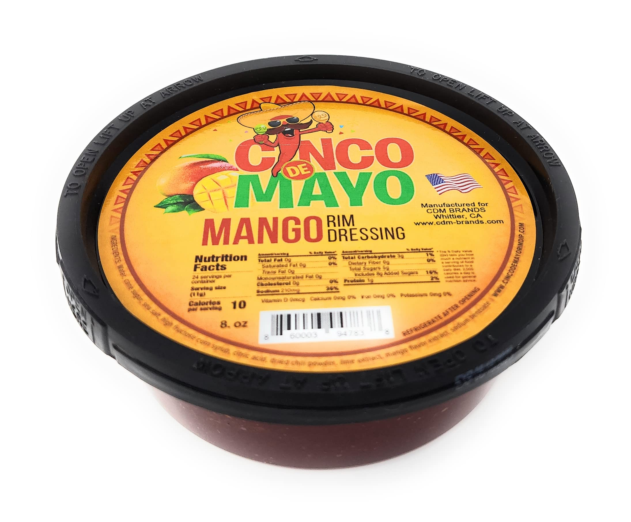 Cinco de Mayo Chamoy Rim Dip Cocktail Rim Dressing (1 x 7.6 oz. Container)