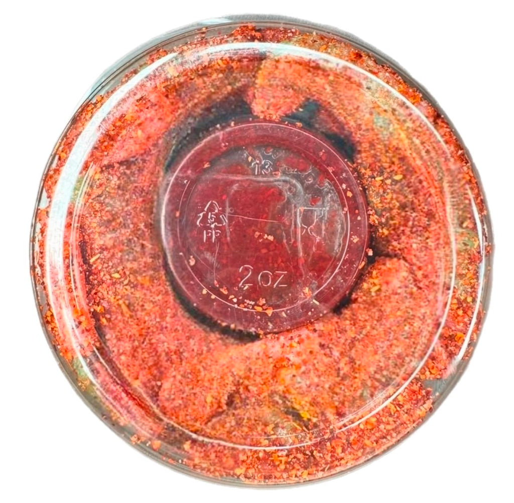 bloody sour watermelon gummys mexican dulces enchilados w/chamoy dip 11oz