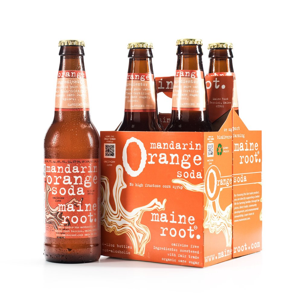 Maine Root Soda - Fair Trade Craft Soda in Glass Bottles (Mexicane 12 Pack)