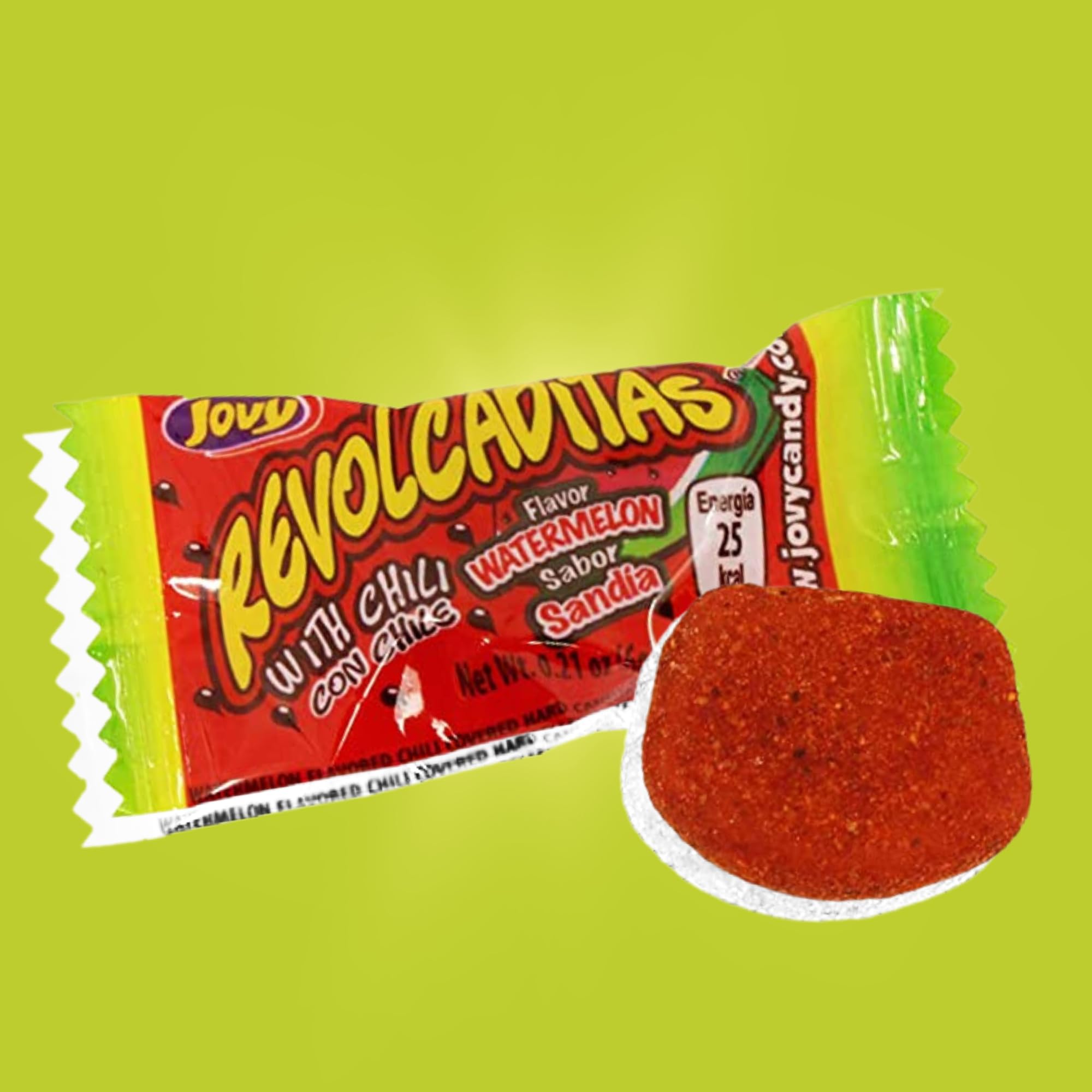 Sweetzo - Sweet and Spicy Hard Candies Covered in Chili Powder, Watermelon Flavored Individually Wrapped Mexican Candies for Sharing, Pinatas or Goody Bag Fillers, 6 ounce Bags, Pack of 2 (Watermelon)
