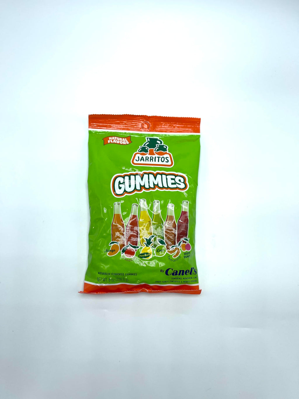 Canel’s Jarritos Gummies Candy – 8 oz Bag – Mixed Fruit Flavors – Vegan Mexican Gummy Treats
