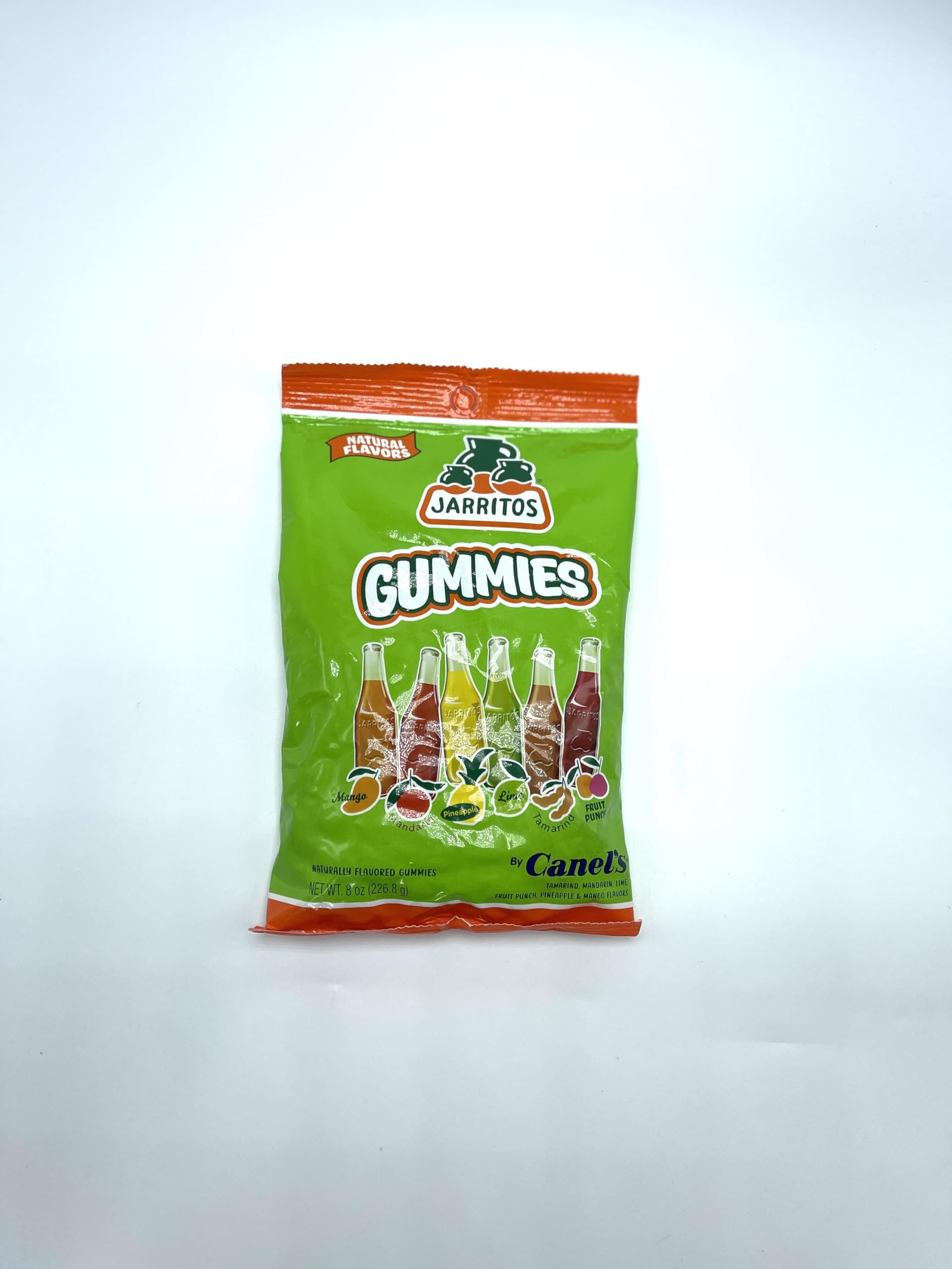 Canel’s Jarritos Gummies Candy – 8 oz Bag – Mixed Fruit Flavors – Vegan Mexican Gummy Treats