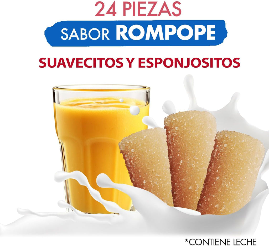 Borrachines La Coculense ROMPOPE FLAVOR 24pcs Box 10.9oz non alcoholic Authentic Mexican Candy