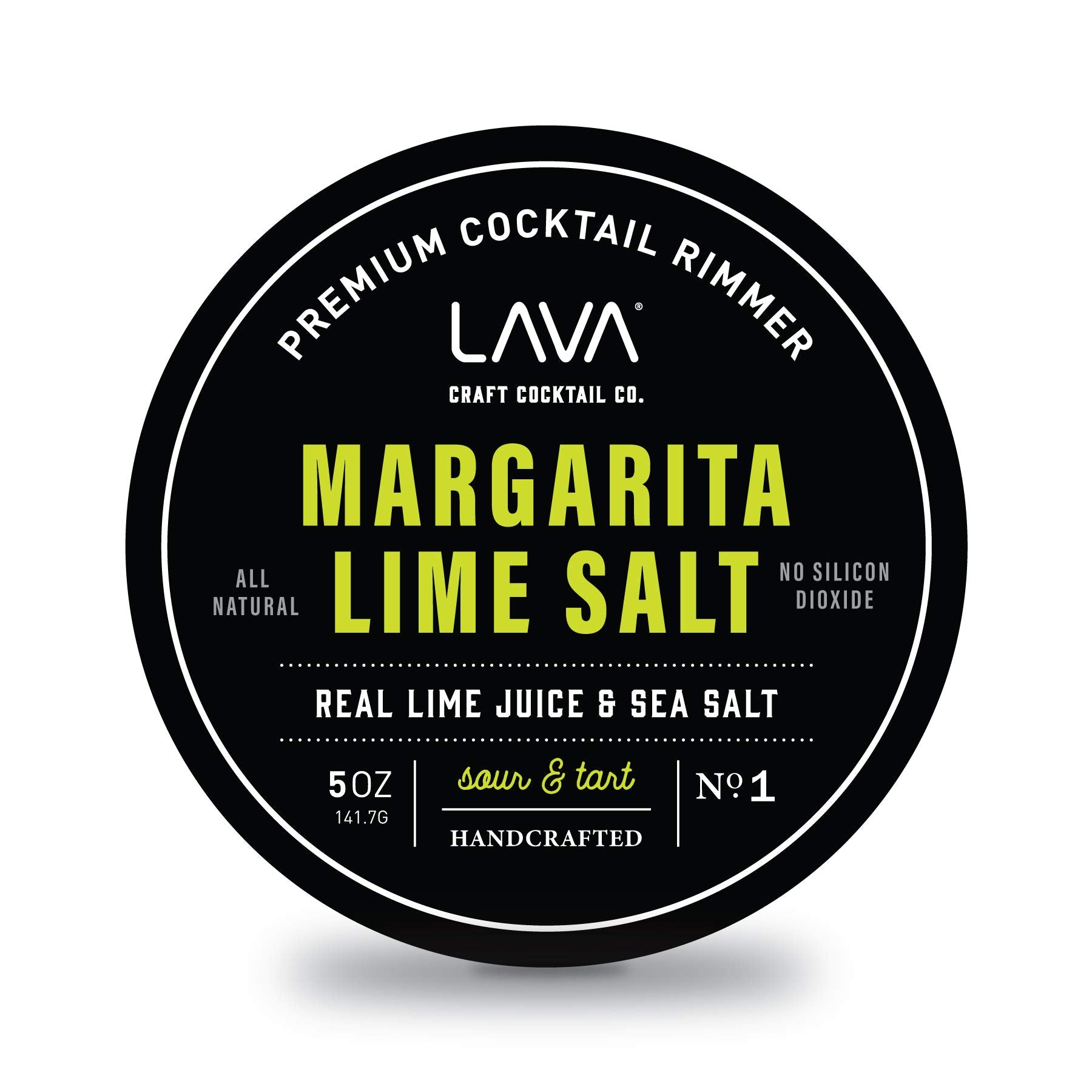 LAVA Premium Chile Lime Clásico Cocktail Rimmer 5oz, All Natural Bloody Mary Rimmer, Michelada Rimmer, Margarita Rimmer Salt, No Silicon Dioxide, with Screw-On Lid