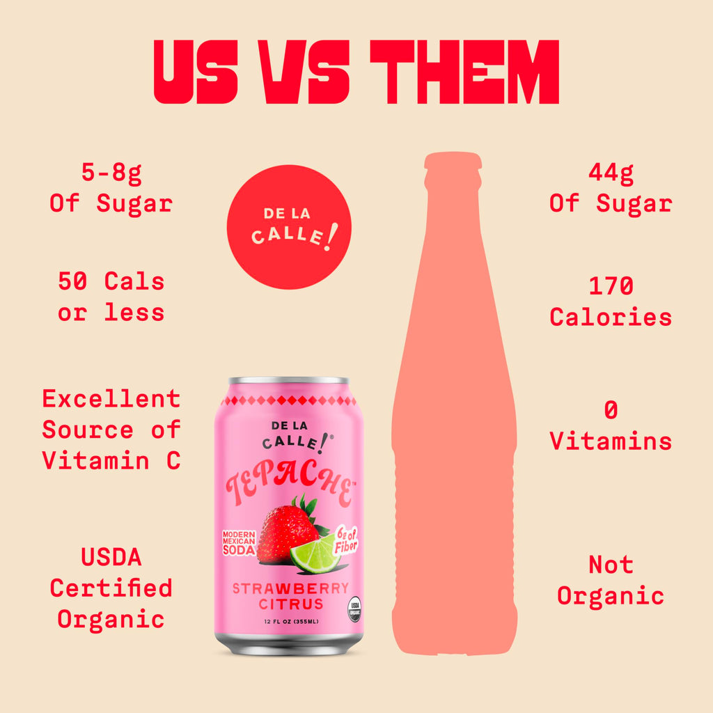 De La Calle Tepache - Mixta Variety Pack - Modern Mexican Soda - Craft Fermented Pineapple Sparkling Beverage - Certified Organic, Non-Alcoholic, Healthy Soda, Low Sugar, Low Calorie, Non-GMO