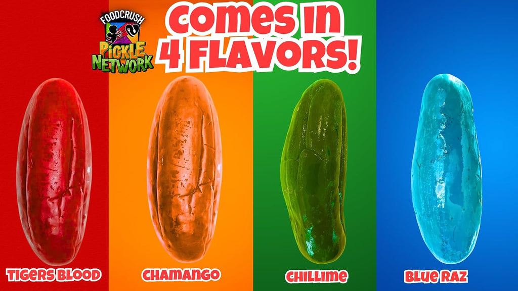 Chamoy Pickle Kit Monster 60 Piece Candy Gift Box Variety Pack from Tiktok-Cotton candy pop rocks, fruit roll-ups, Lucas Gusano, Skwinkles, gifts for kids teen teens girls boys bf gf birthday easter
