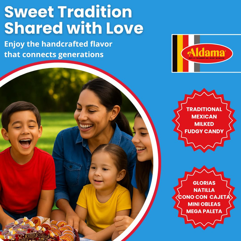 ALDAMA Megasurtido Bag (12-Count) – Assorted Mexican Candy | Wafer, Caramel & Chewy Traditional Sweets | Authentic Latin Flavor Variety Pack