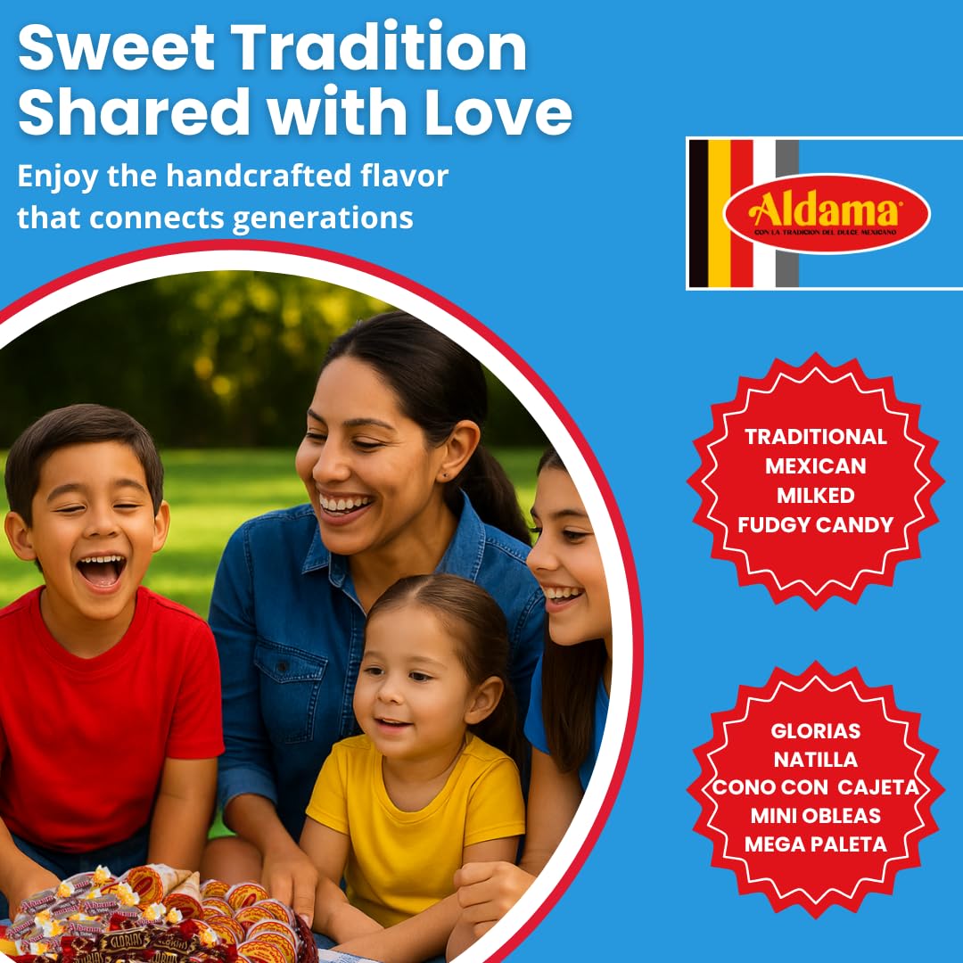 ALDAMA Megasurtido Bag (12-Count) – Assorted Mexican Candy | Wafer, Caramel & Chewy Traditional Sweets | Authentic Latin Flavor Variety Pack