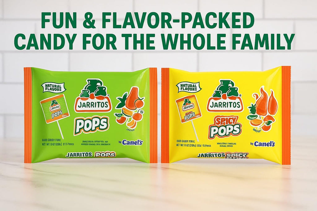 Canels Jarritos Lollipops 2-Pack Bundle – 38 Bottle-Shaped Pops – Mexican Hard Candy with Natural Flavors – Tamarind, Mango, Lime, Chili (Spicy + Spicy)