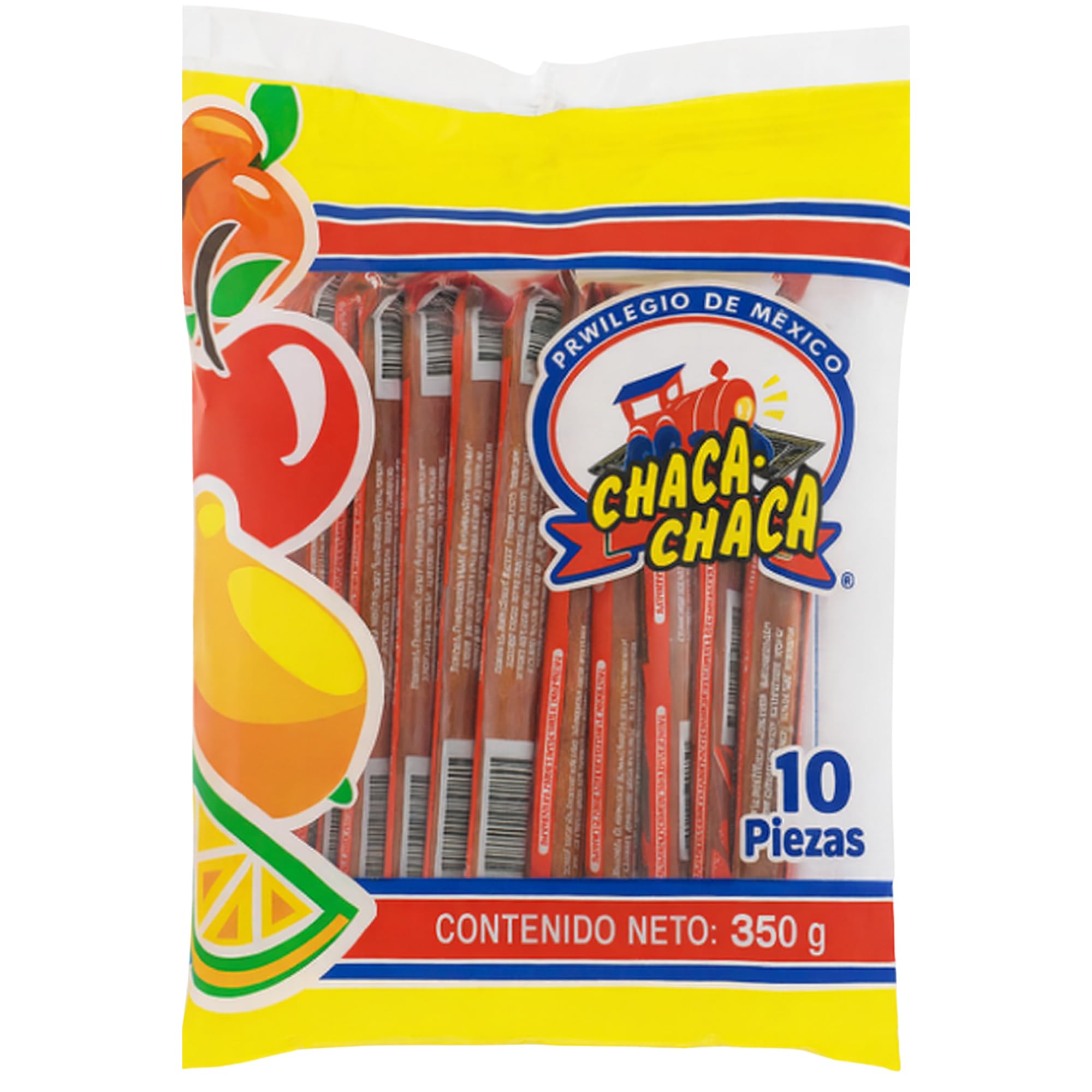 Chaca-Chaca Tamarindo De Frutas - Sal Y Chile Tamarind Mexican Candy, Dulces Mexicanos, 20 Pcs Pack 2 - Authentic Tamarind Candy