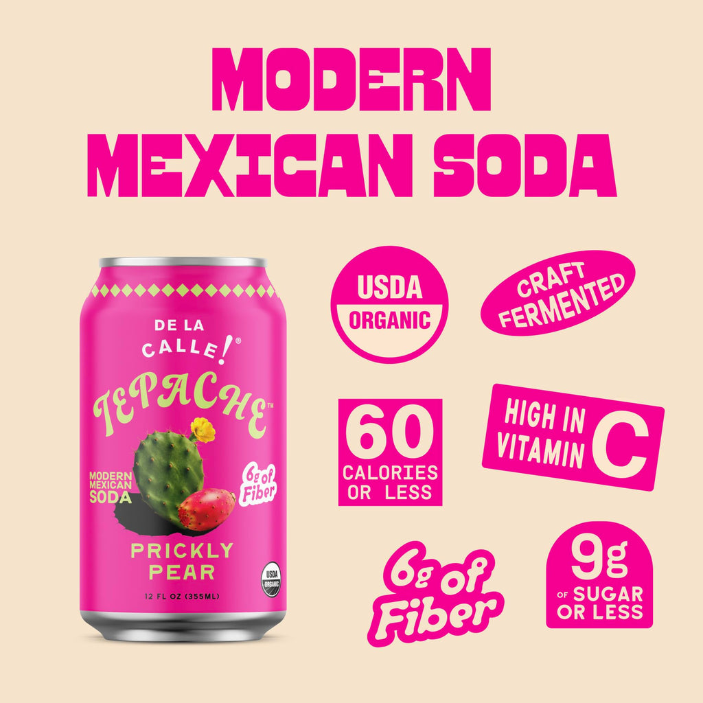 De La Calle Tepache - Mixta Variety Pack - Modern Mexican Soda - Craft Fermented Pineapple Sparkling Beverage - Certified Organic, Non-Alcoholic, Healthy Soda, Low Sugar, Low Calorie, Non-GMO