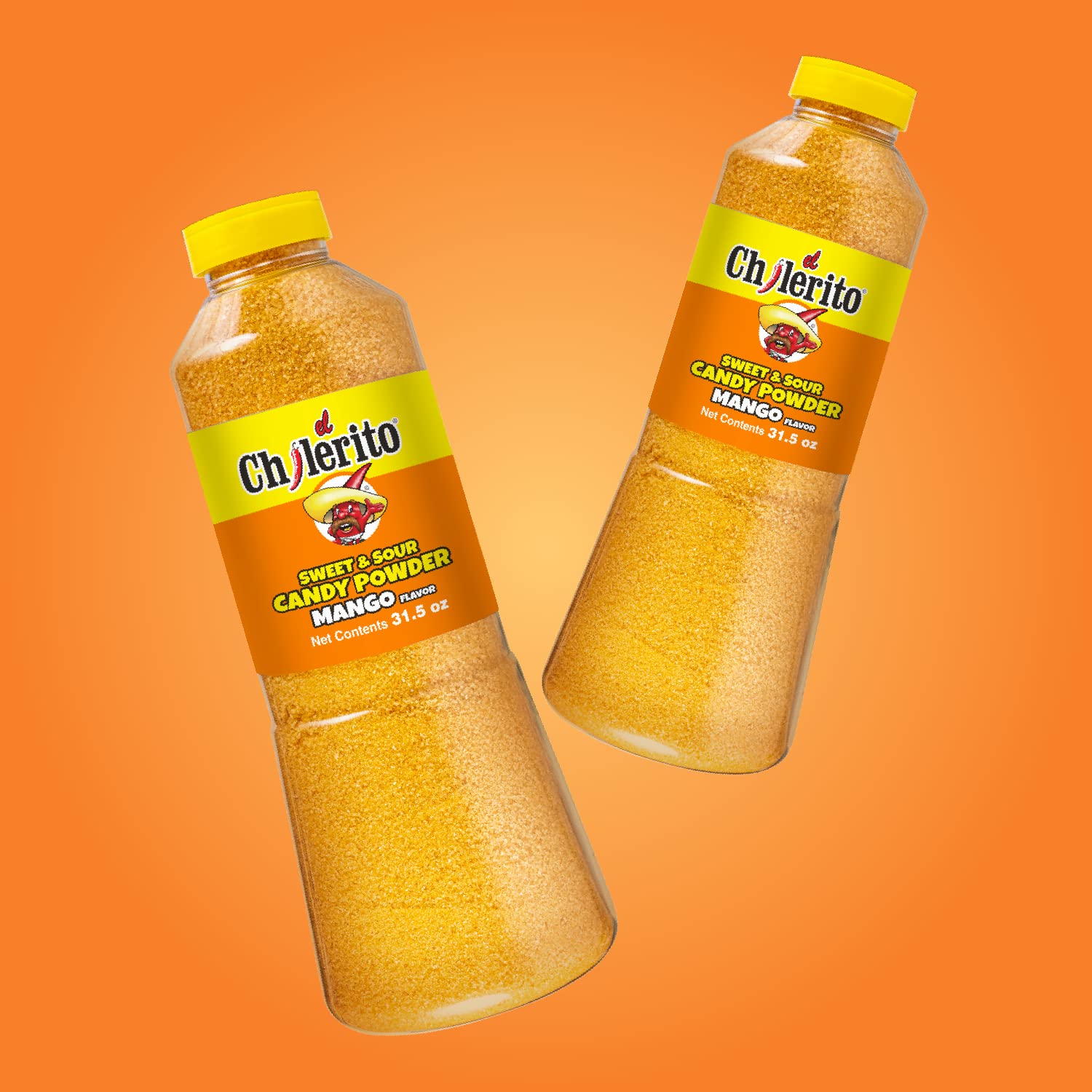 EL CHILERITO Candy Powder Chamoy Mango Flavor 900g/ 31.5 Fl. Oz - For Sweets, Snacks, Pastries, Drinks And Cocktails - To Share With Friends And Family - Kosher