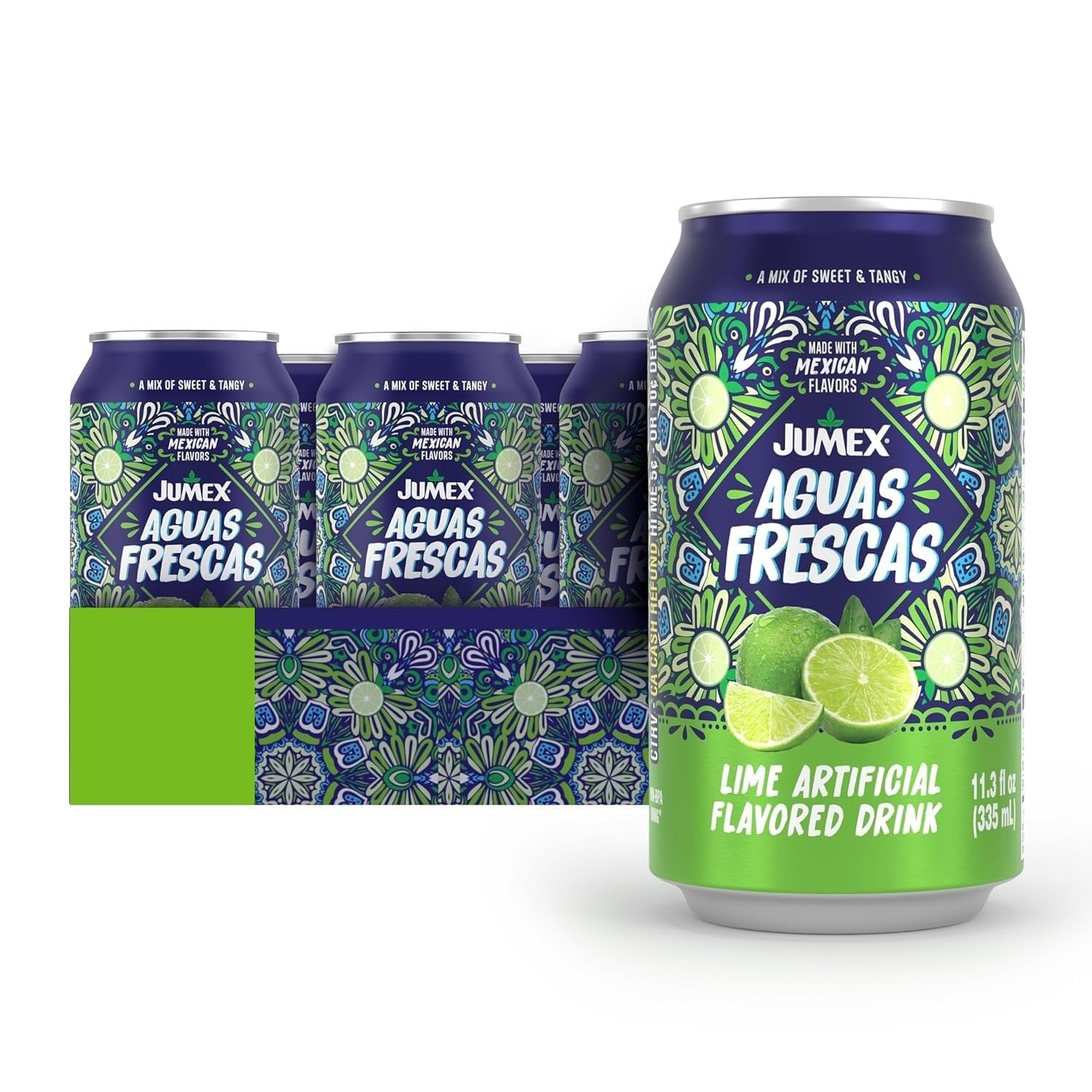 Jumex Aguas Frescas Hibiscus - Classic Mexican Soft Drinks - Hibiscus Drink for Cocktail Mixers & Mexican Food - Agua de Jamaica Flavored Water - Non Carbonated Non Alcoholic Beverages - 11.3oz, 24 Pack