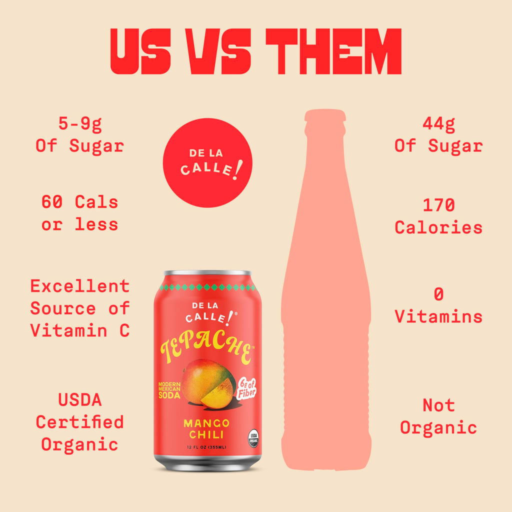 De La Calle Tepache - Mixta Variety Pack - Modern Mexican Soda - Craft Fermented Pineapple Sparkling Beverage - Certified Organic, Non-Alcoholic, Healthy Soda, Low Sugar, Low Calorie, Non-GMO