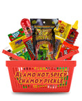 Alamo Hot Spicy Chamoy Pickle Kit, Mexican Candy Mix make the Famous TikTok Trend, (13 Pieces) Includes Original Alamo Spicy Dill Pickle, Baby Lucas, Lucas Gusano, Skwinkles Salsaghetti & and Other Mexican Candy by LookOn