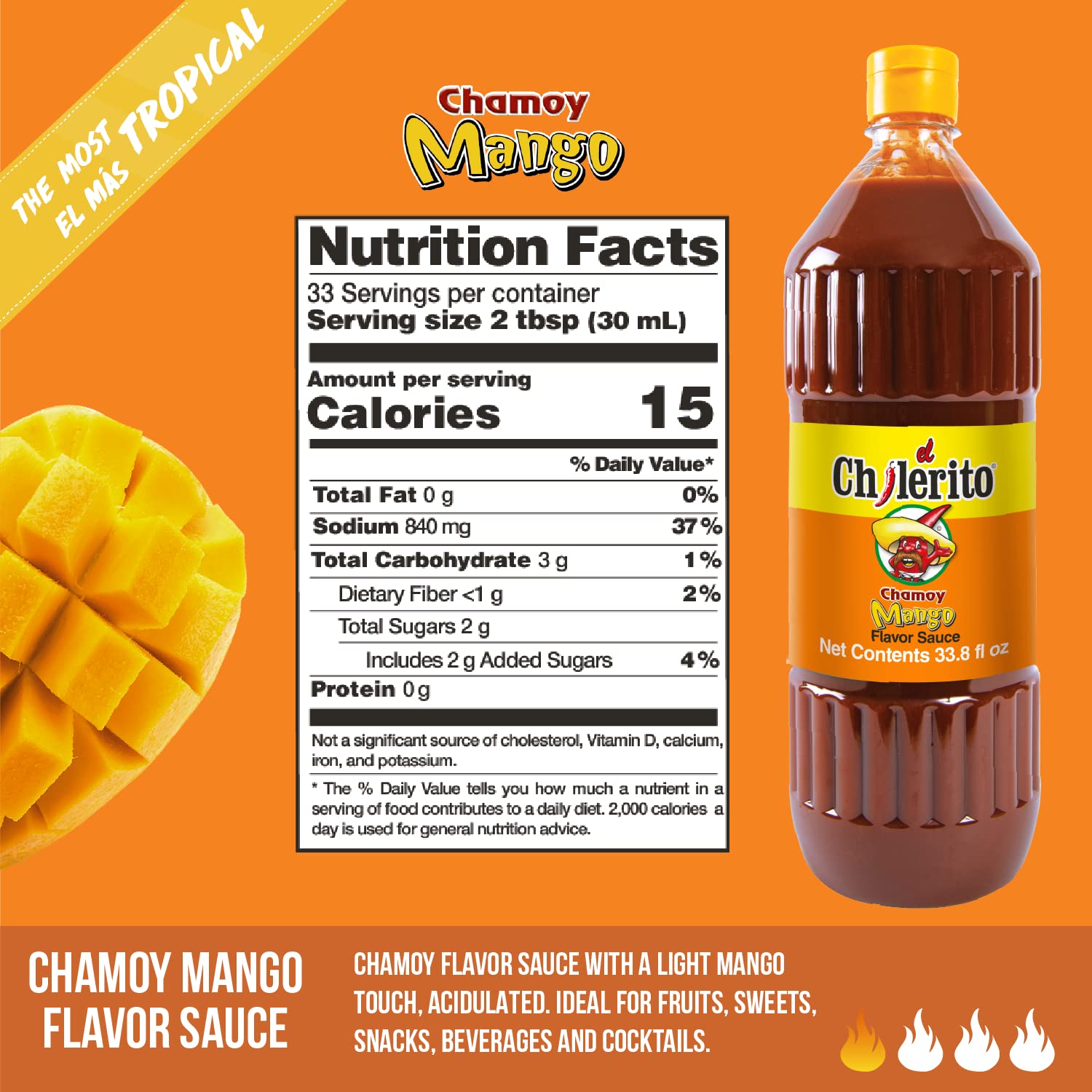 El Chilerito Chamoy Regular and Mango 2 Bottle Bundle