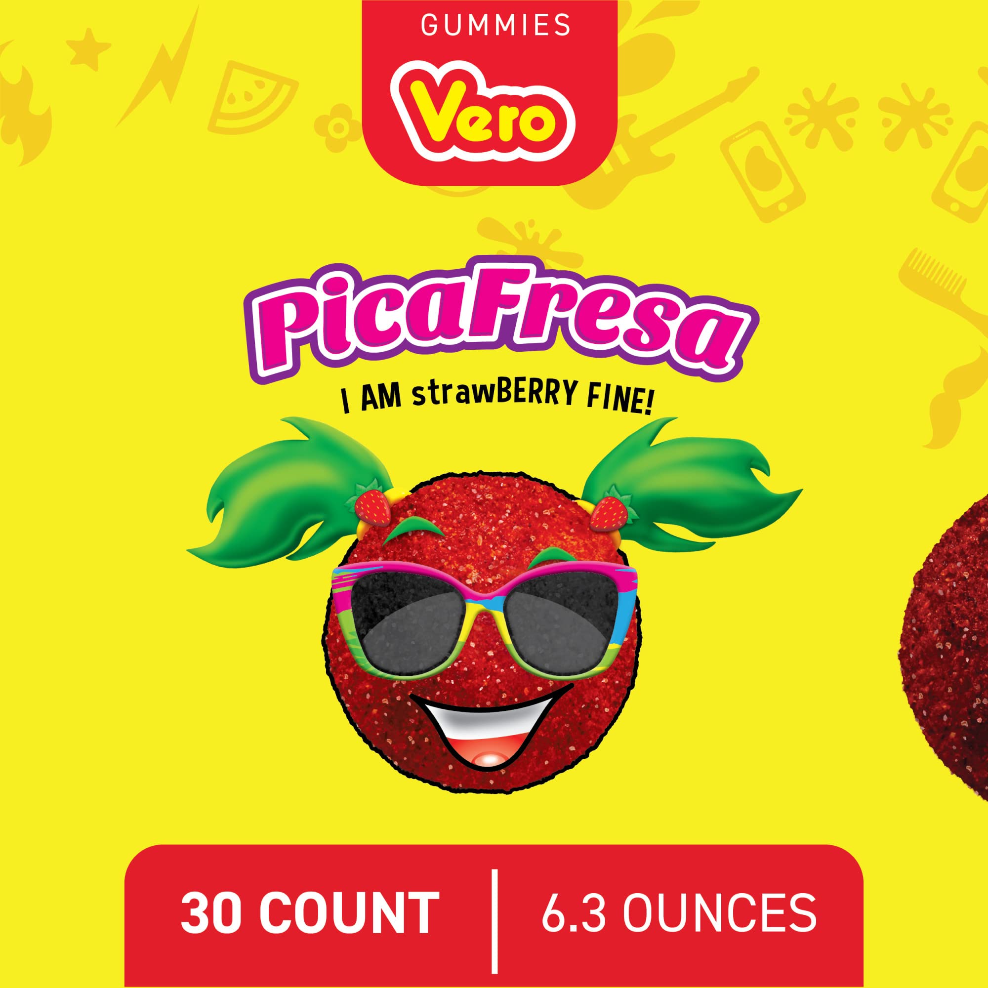 Vero Pica Fresca Strawberry Chili Gummies - 100ct