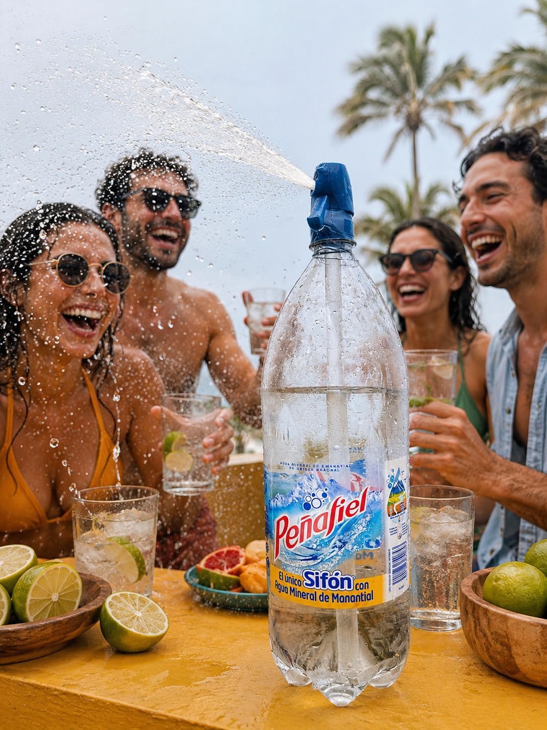 Peñafiel Sifón Sparkling Mineral Water 1.75L (59.17 fl oz) 2 Pack – Agua Mineral Natural con Gas Dispensador, Carbonated Water Soda Style Bottle, Refrescante Bebida Mexicana
