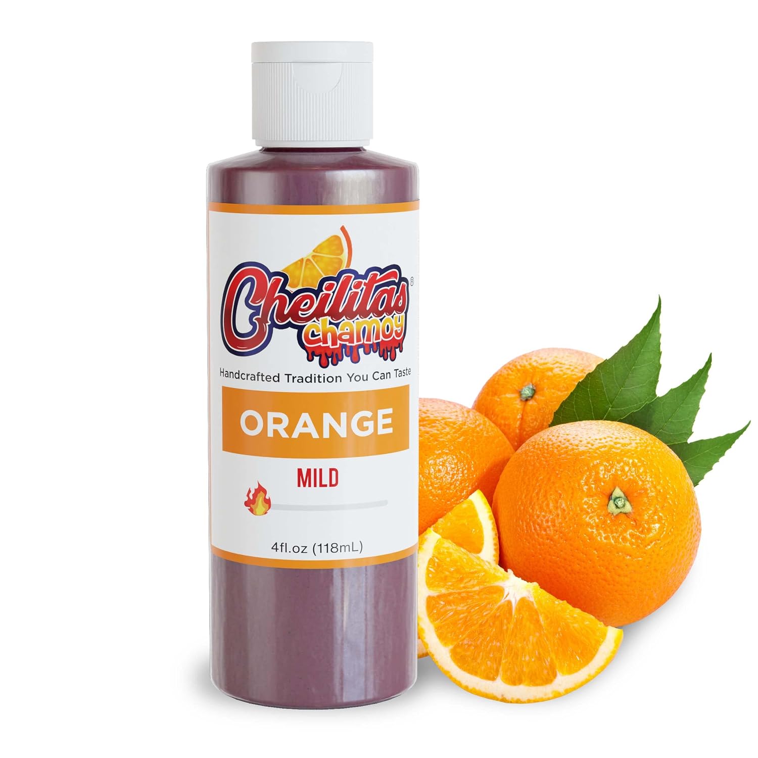 Cheilitas Chamoy All Natural Mexican Rim Candy Dip | Orange Mini Bottle | Hand Crafted for Drinks, Cocktails, Micheladas, Beer and More