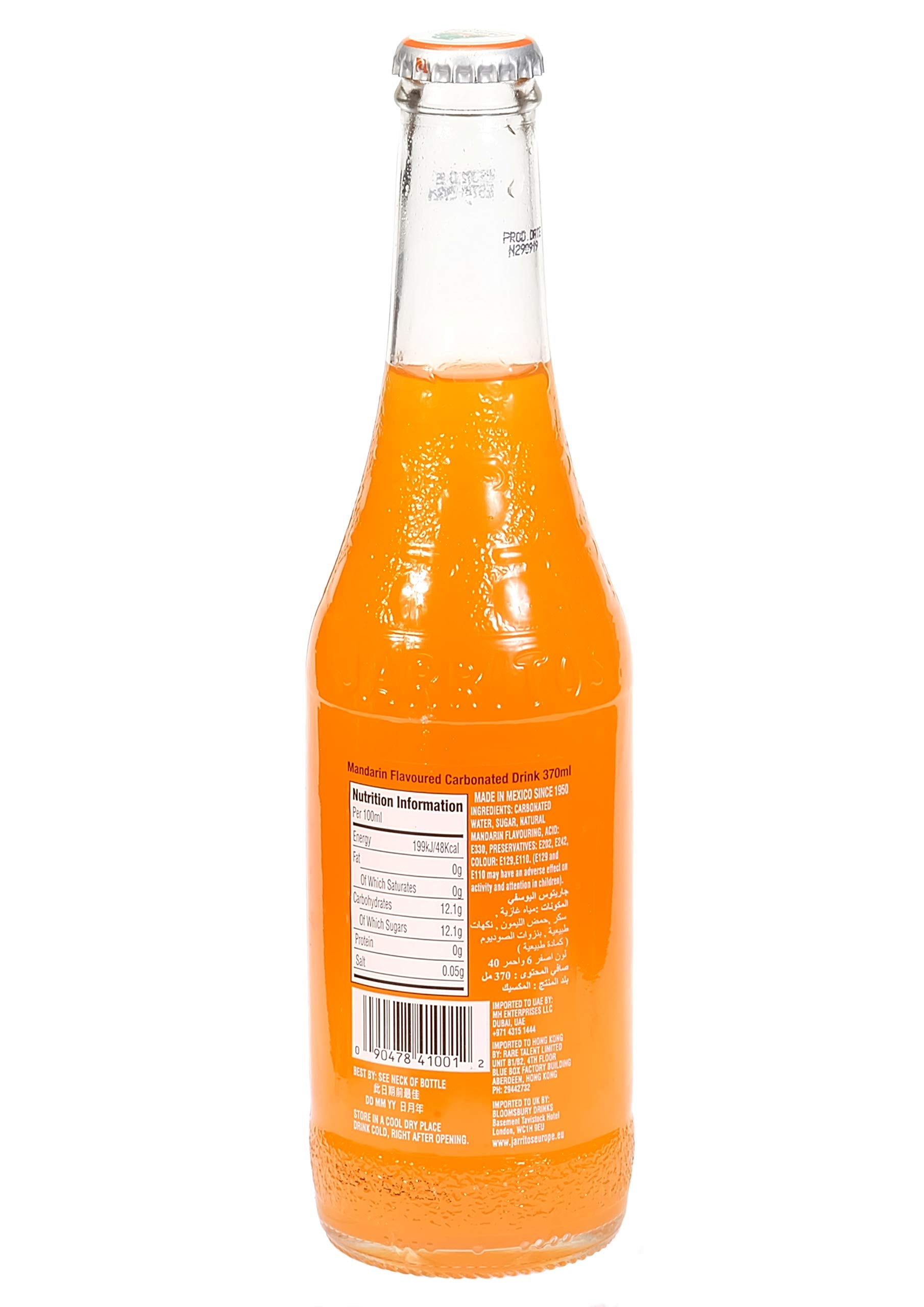 Jarritos Soda, Grapefruit, Bottle, 12.5 Fl Oz (Pack of 24)