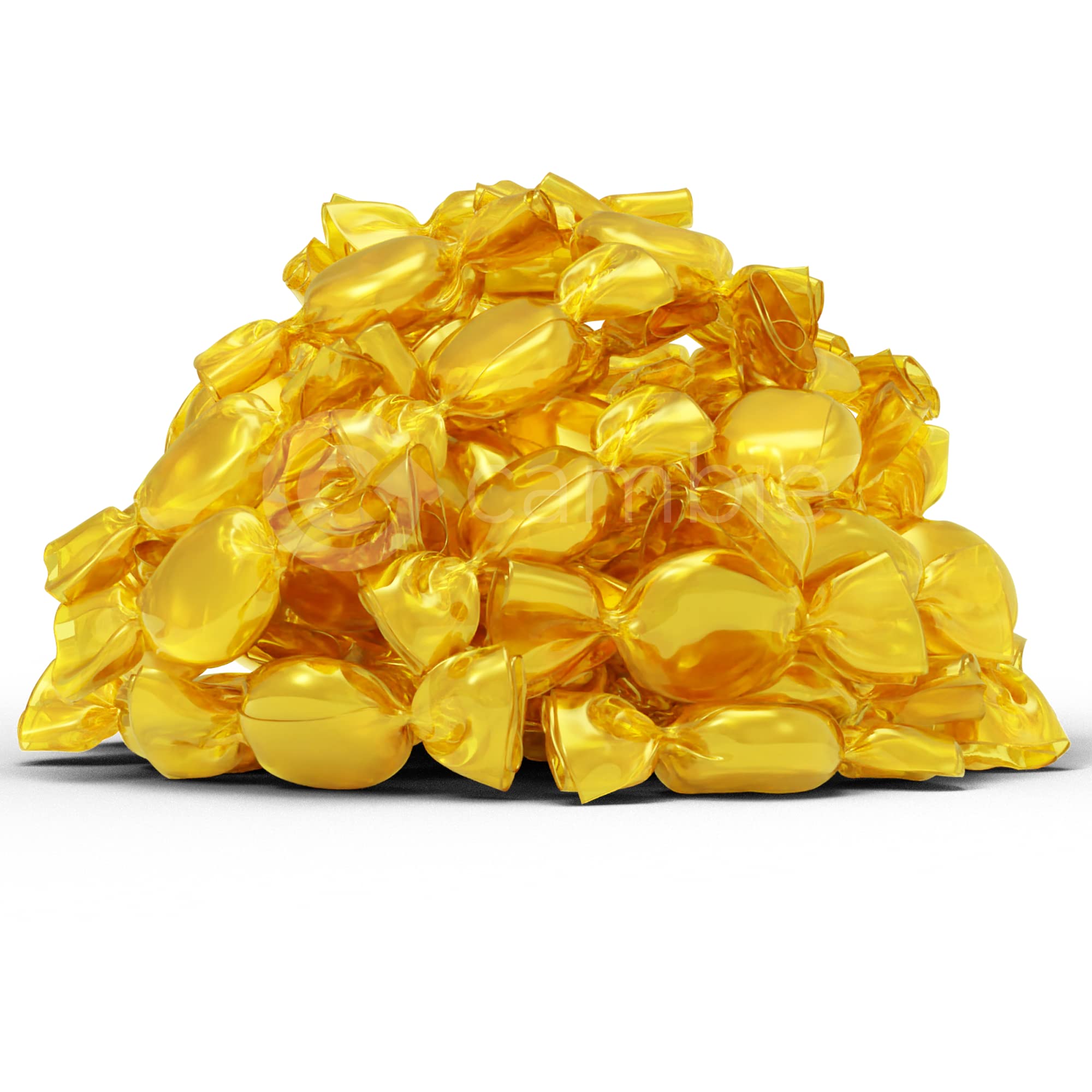 Strawberry Hard Candy Individually Wrapped by Cambie, 2 lbs of Strawberry Candy with a Deliciously Sweet Hard Exterior with a Soft, Fruit-Filled Center