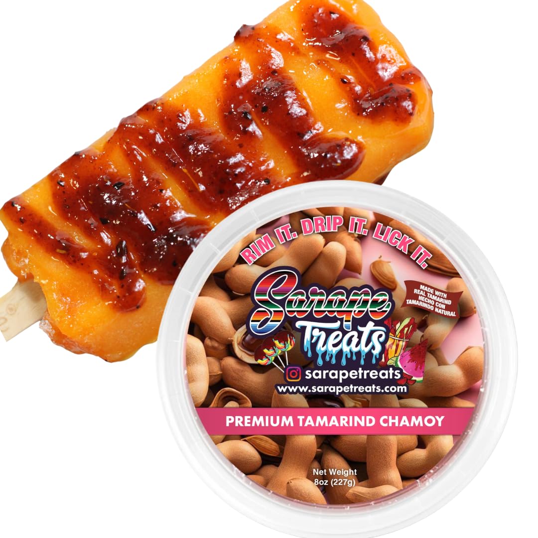 Sarape Treats Chamoy Rim Dip Mexican Tamarind Paste for Drinks, Fruit, Alcoholic Beverages, Candy, and More (Mango)