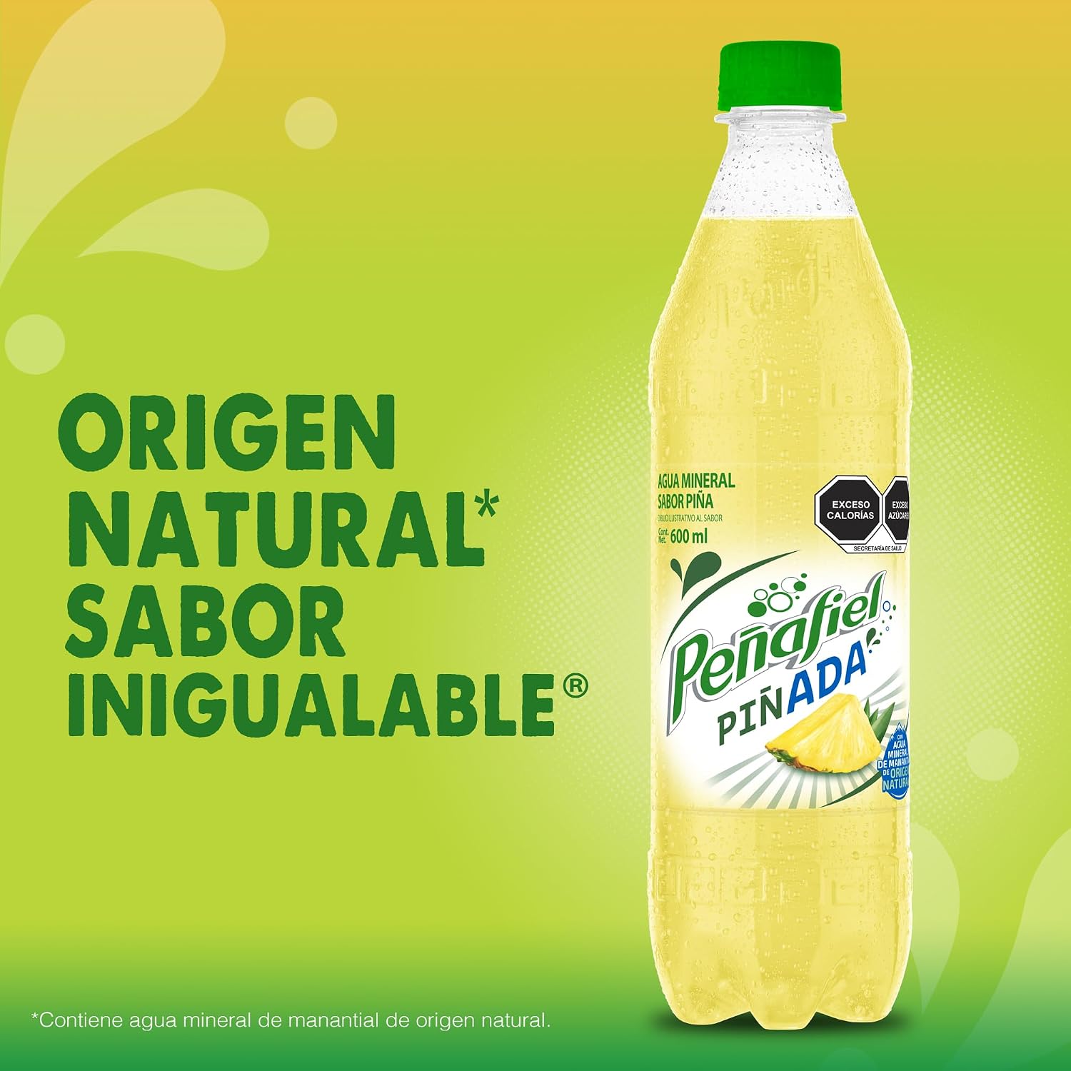 Peñafiel Piñada, Botella Pet, 600 ml (12 pack)