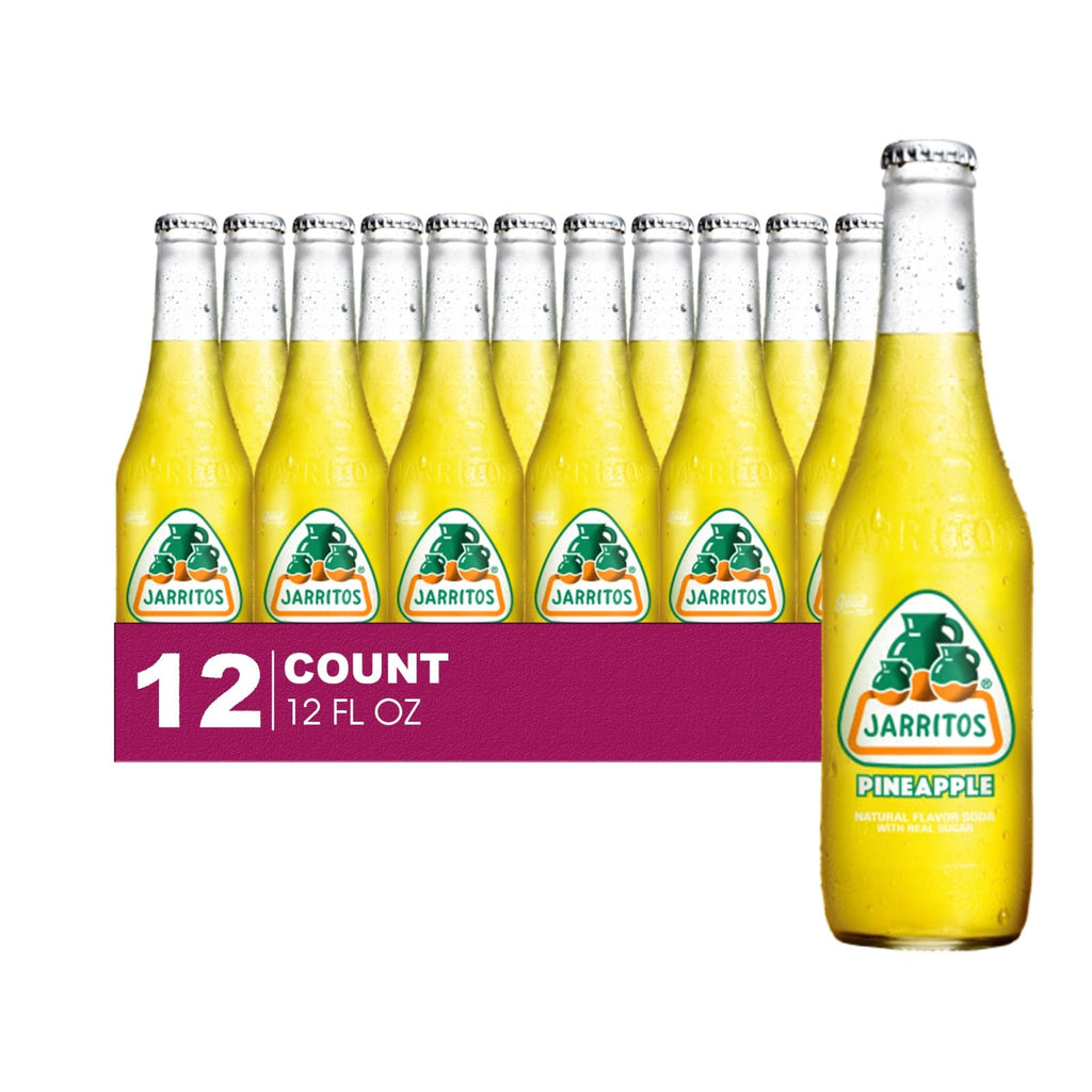 Jarritos 12-Pack of Mango Mexican Soft Drink Glass Bottle 12 fl oz Made with 100% Natural Sugar