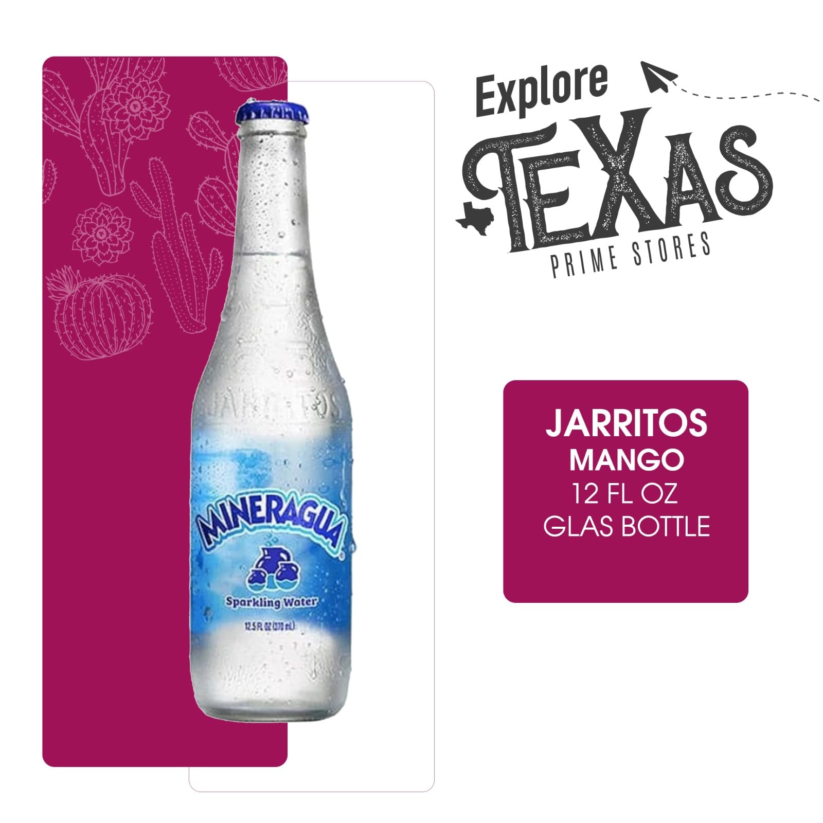 Jarritos 12-Pack of Mango Mexican Soft Drink Glass Bottle 12 fl oz Made with 100% Natural Sugar