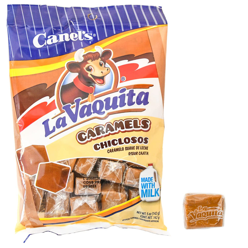 Canel's La Vaquita Chiclosos Caramelo Suave de Leche Soft Milk Caramel Mexican Candy (2 x 5 oz. Bags) 2 Pack