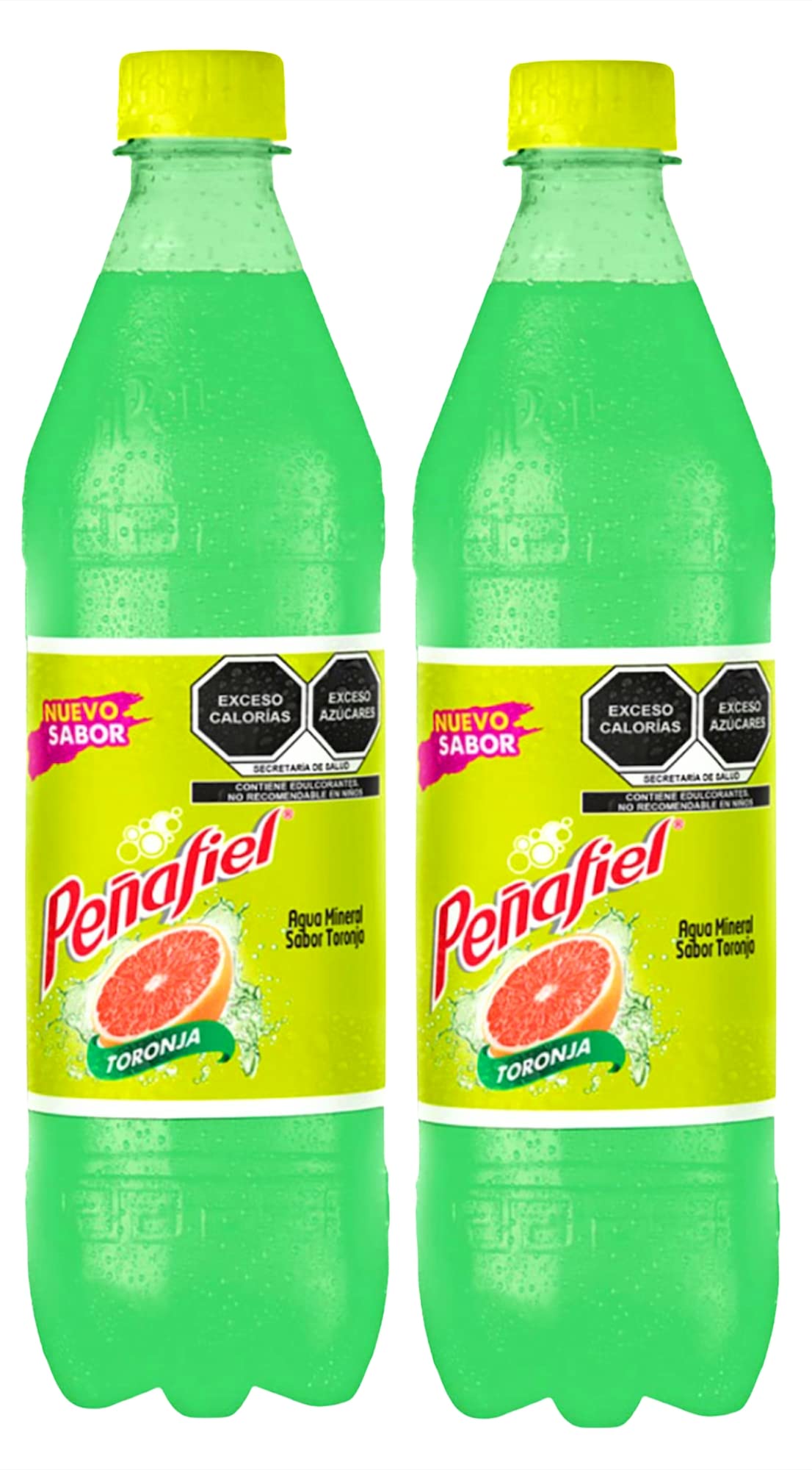 Peñafiel Mineralized Soda 20.2oz (2 pack) Made in Mexico. (Limonada - Lemonade)