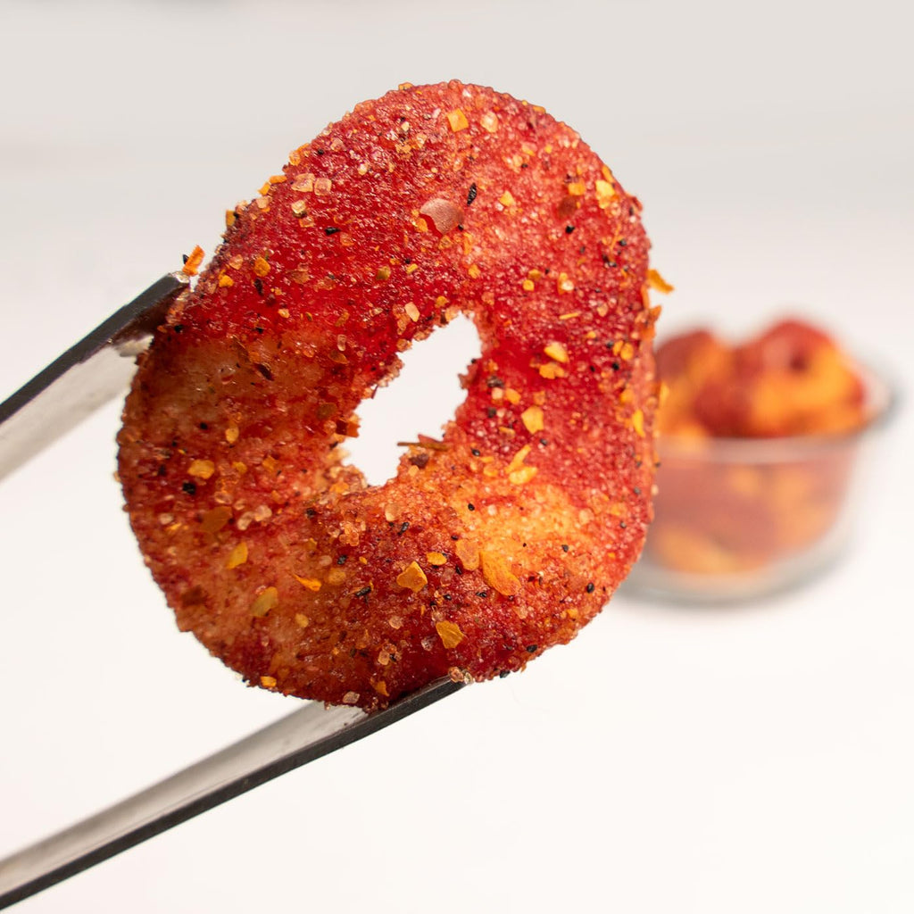 Goso Gummies Chamoy Peach Rings 8oz Spicy Sweet Peach Gummy Candy Mexican Style Candy Snack