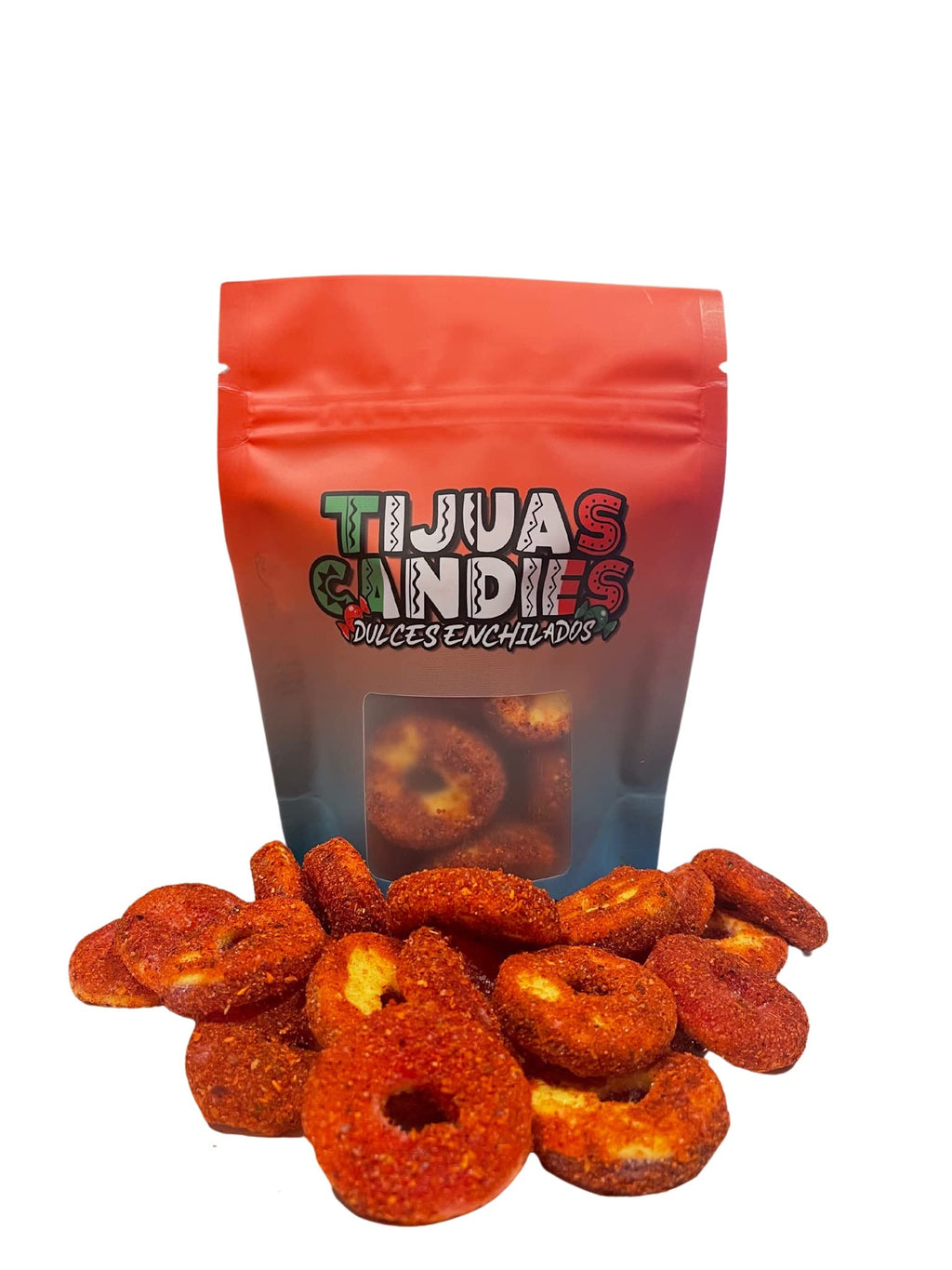 Tijuas Spicy Chamoy Gusherz Fruit Candies | Sweet, Sour & Spicy, Chamoy Coated, Mexican-Style Dulces Enchilados